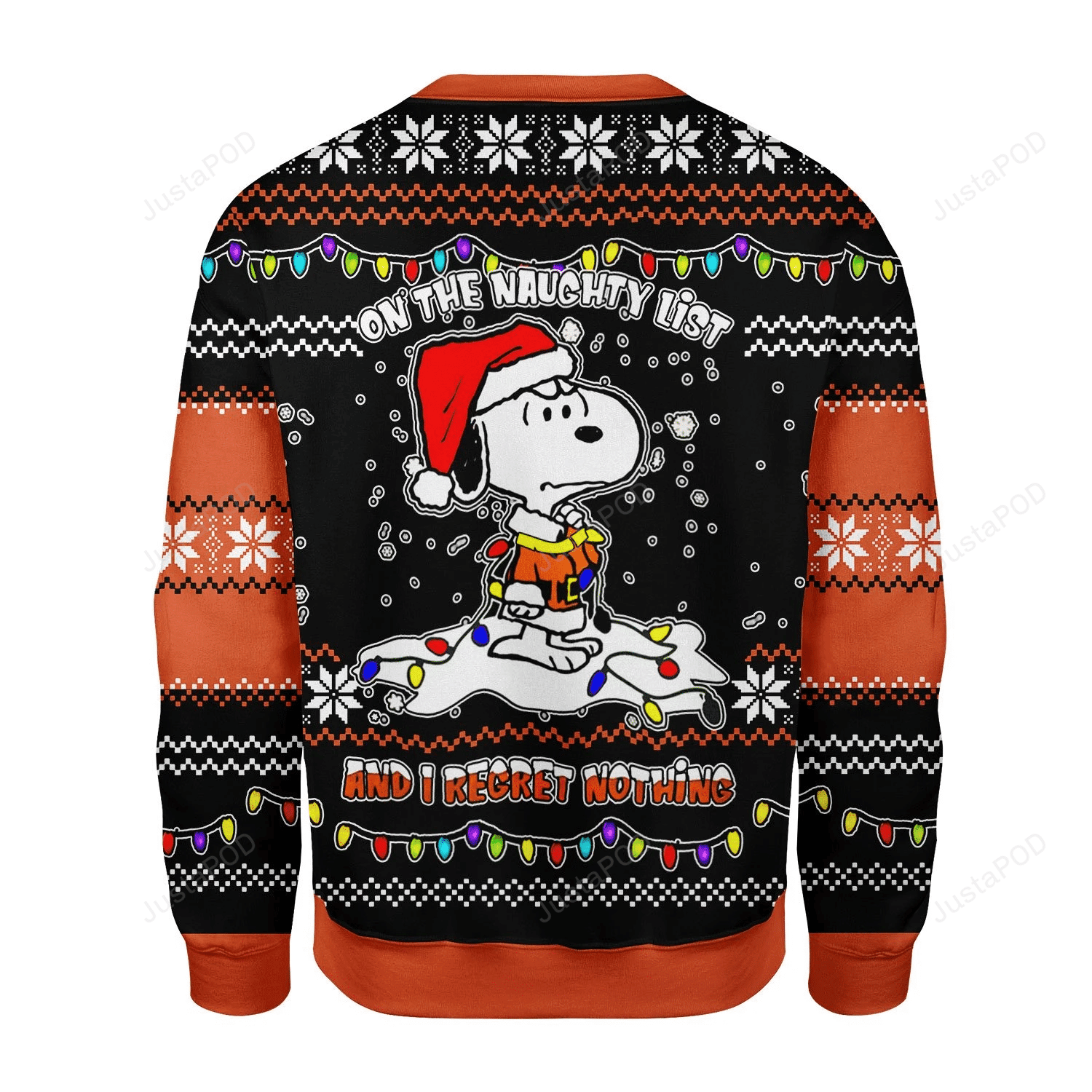 I Regret Nothing Ugly Christmas Sweater Adult 3D Funny Matching for family