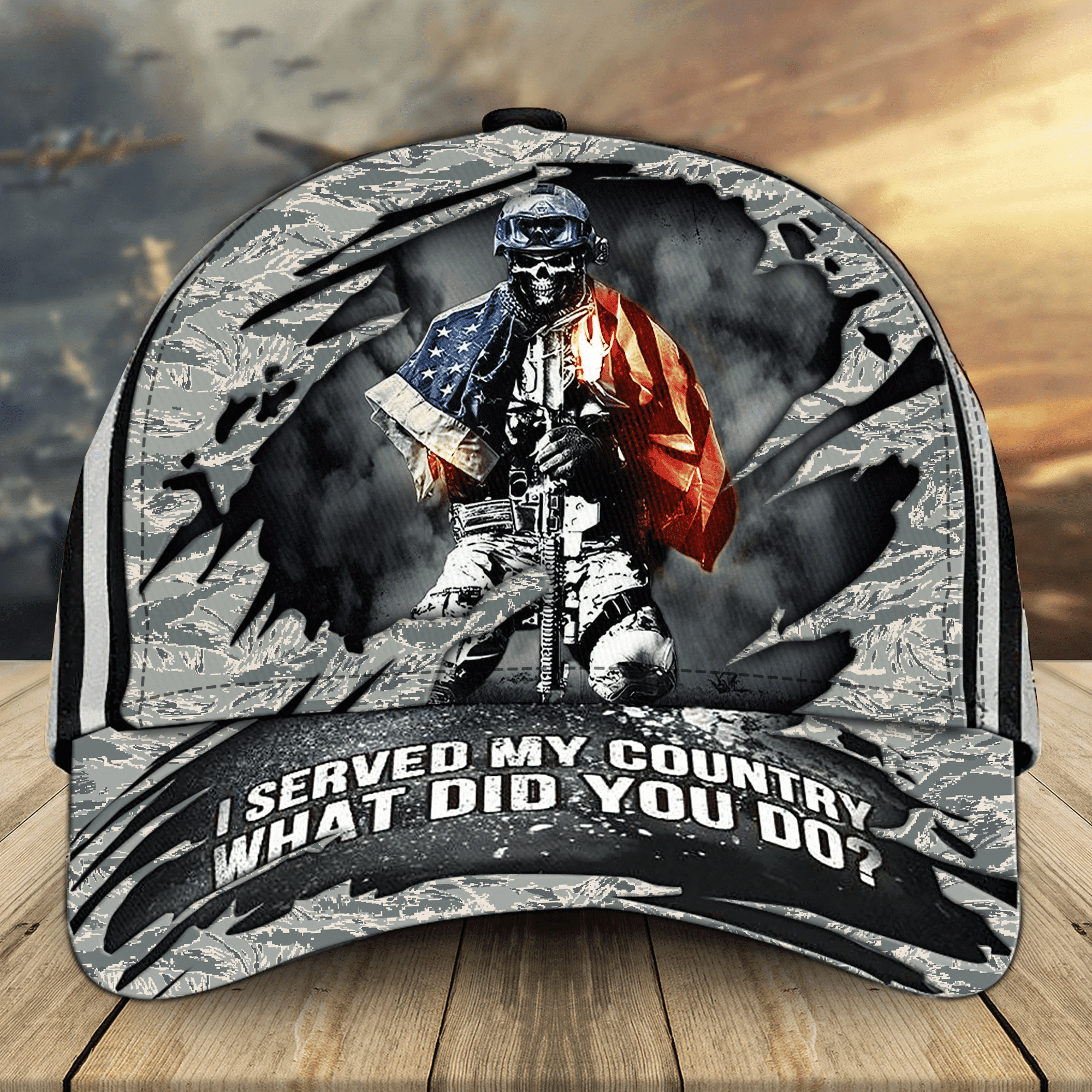 I Served My Country What Did You Do U.S 3D Printed Veteran Multicolored Cap Trucker Hats Custom Hats Gifts For Men & Women