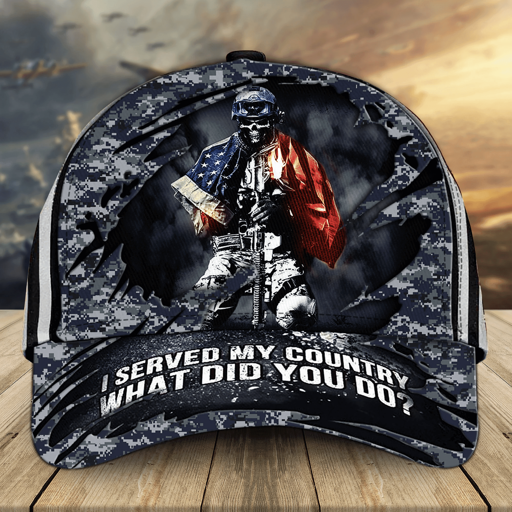 I Served My Country What Did You Do U.S 3D Printed Veteran Multicolored Cap Trucker Hats Custom Hats Gifts For Men & Women