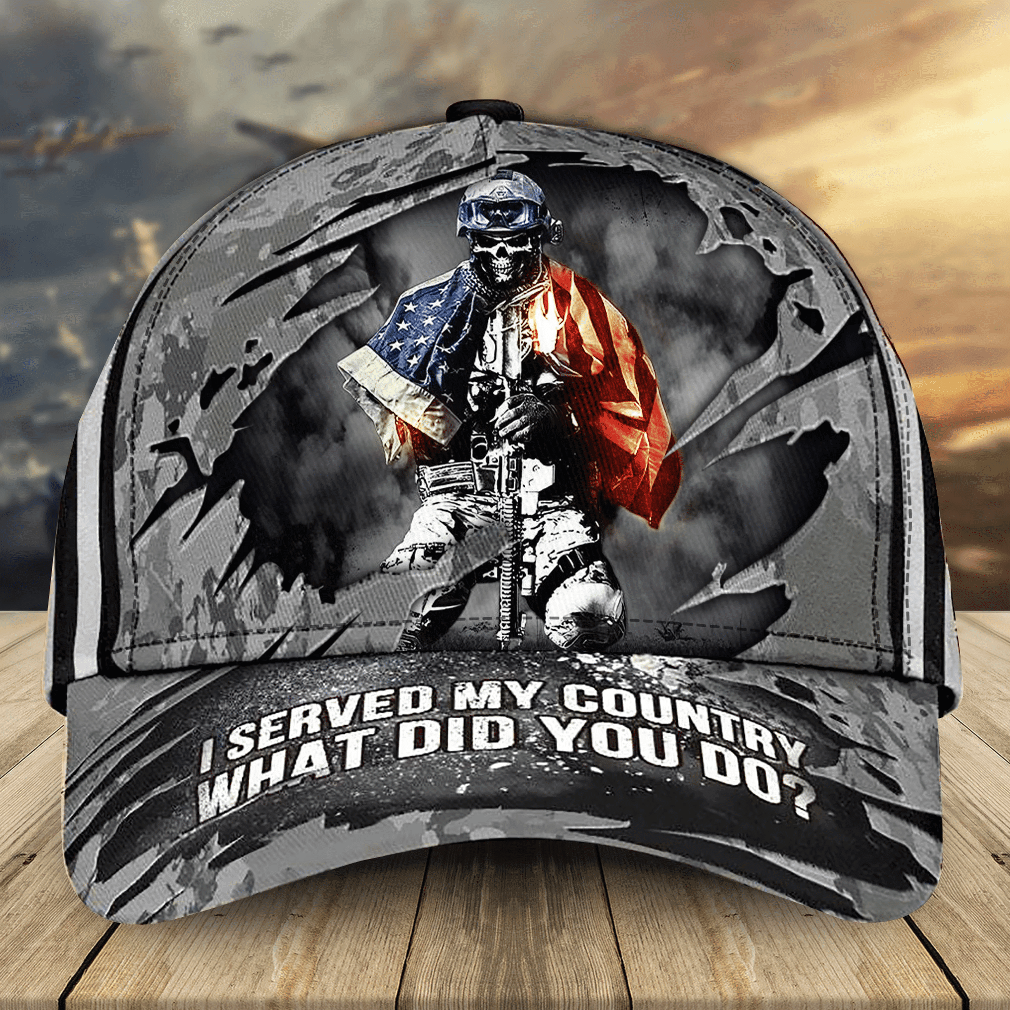 I Served My Country What Did You Do U.S 3D Printed Veteran Multicolored Cap Trucker Hats Custom Hats Gifts For Men & Women