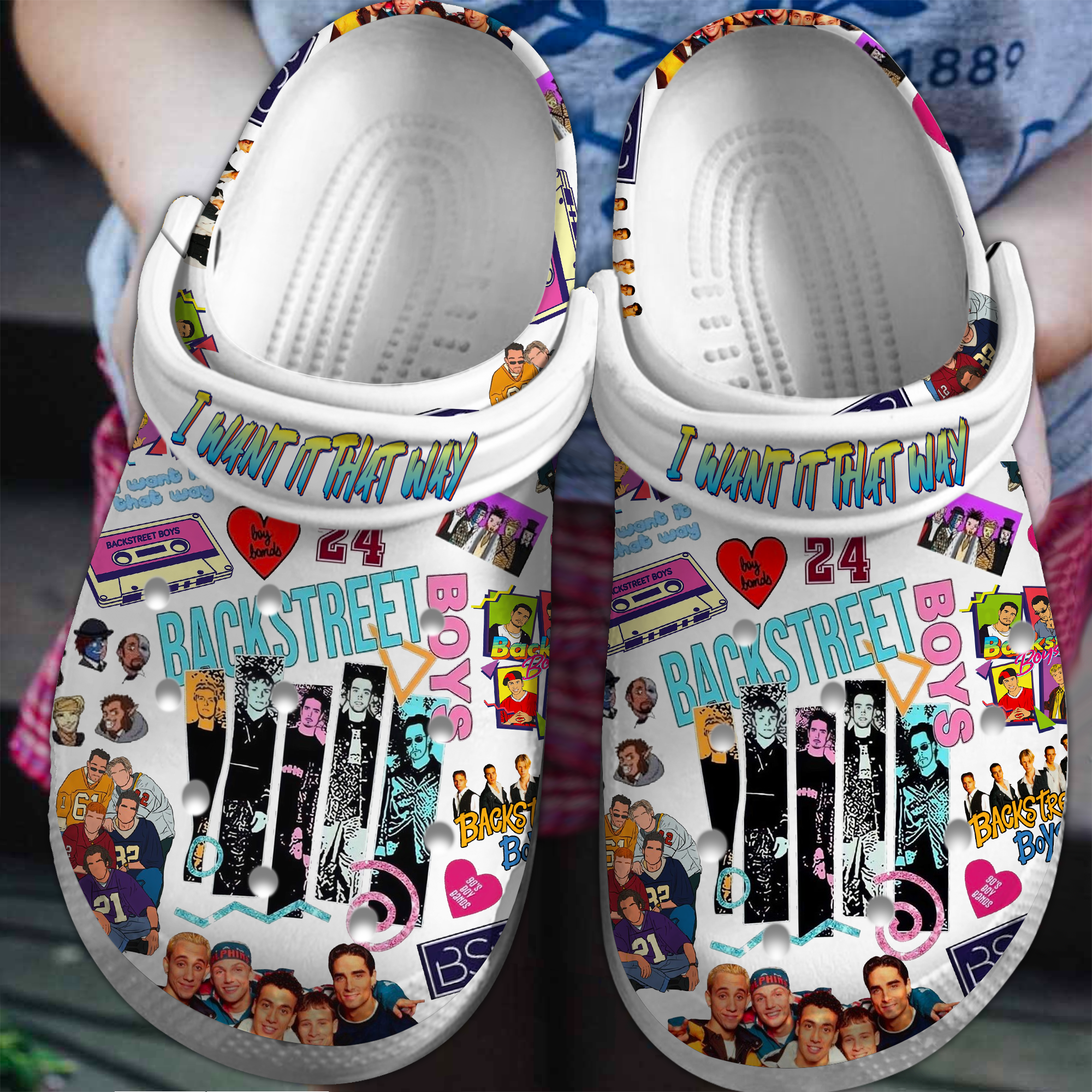 I Want It That Way Backstreet Boys Music Crocs Crocband Clogs Shoes Comfortable For Men Women and Kids