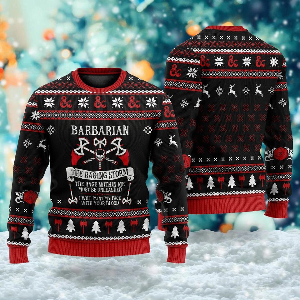 I Will Paint My Face 3D All Over Printed T-shirt, American Movie Ugly Christmas Sweater, Xmas Sweatshirt, Christmas Gift For Men Women Kid