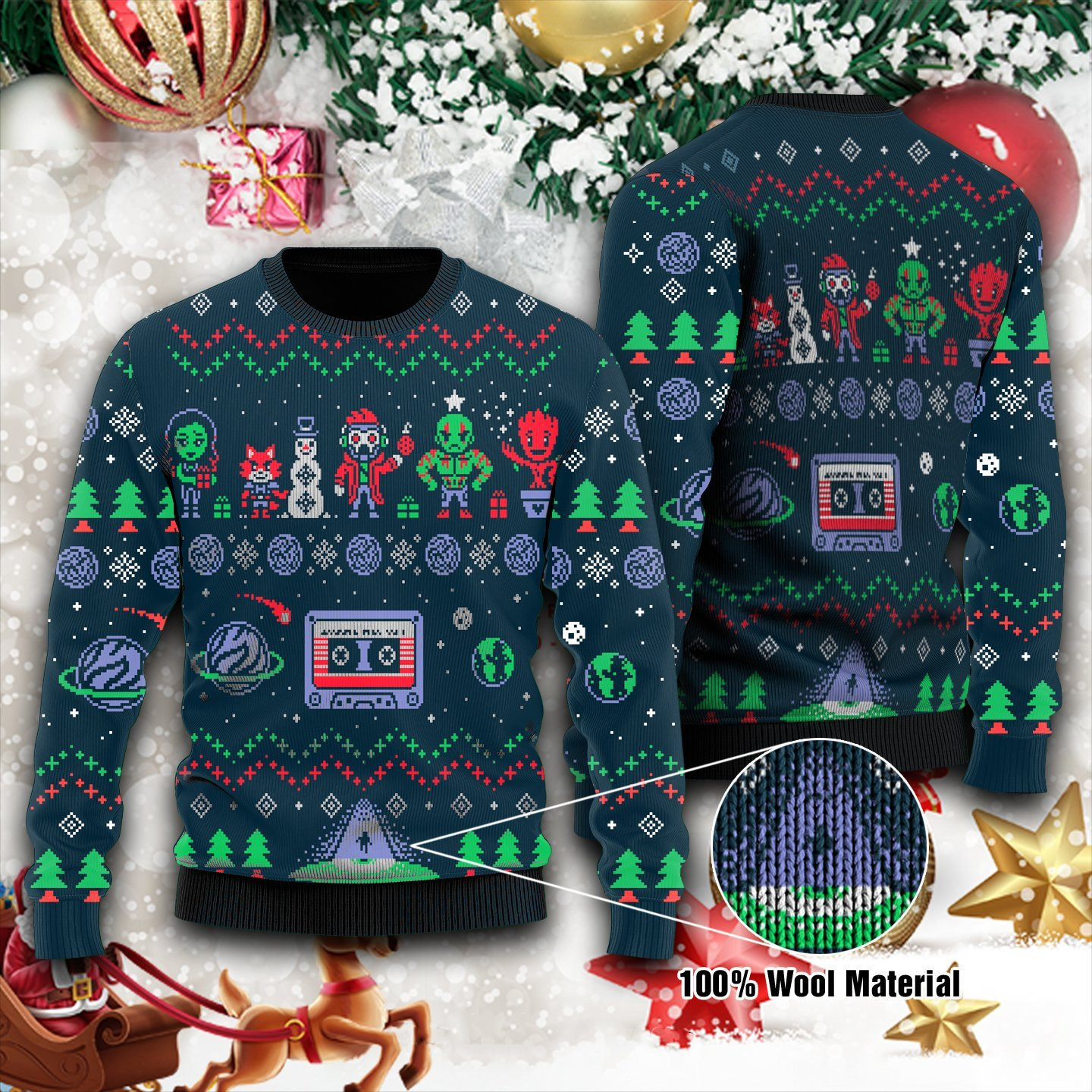 I Wish You A Merry Christmas Ugly Christmas Sweater Adult 3D Funny Matching for family