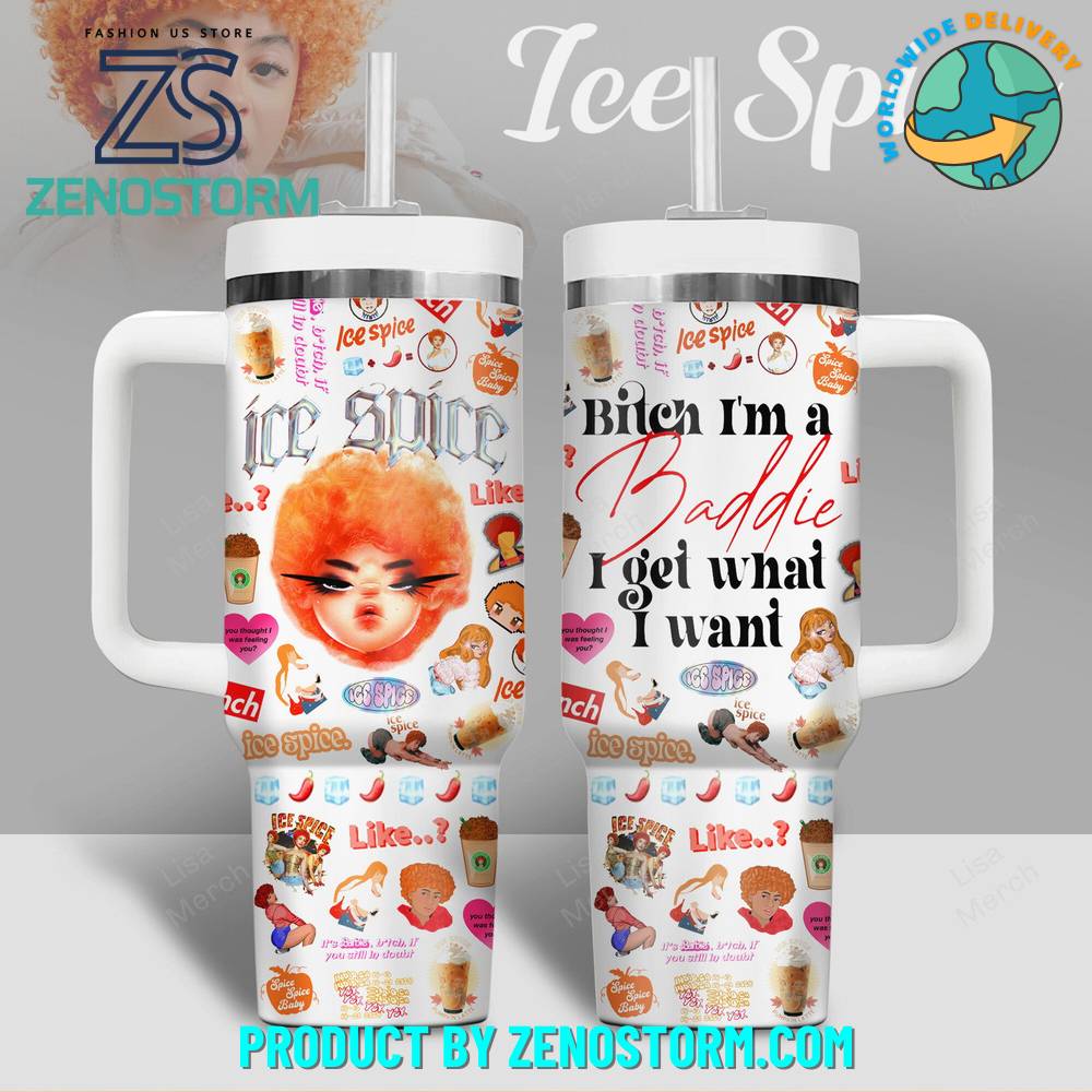 Ice Spice Music Custom Stanley Cup 40 oz 30 oz Tumbler With HandleTVC2301418