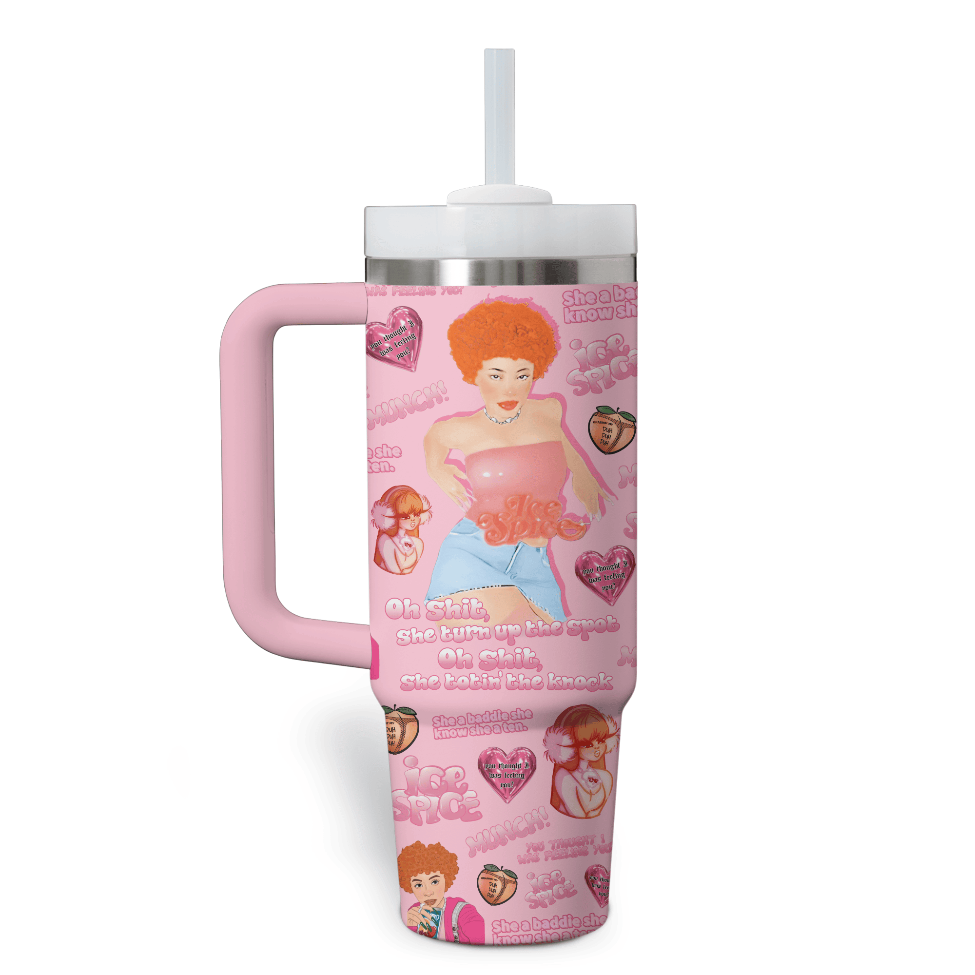 Ice Spice Music Custom Stanley Cup 40 oz 30 oz Tumbler With HandleTVC2301696 - Image 3