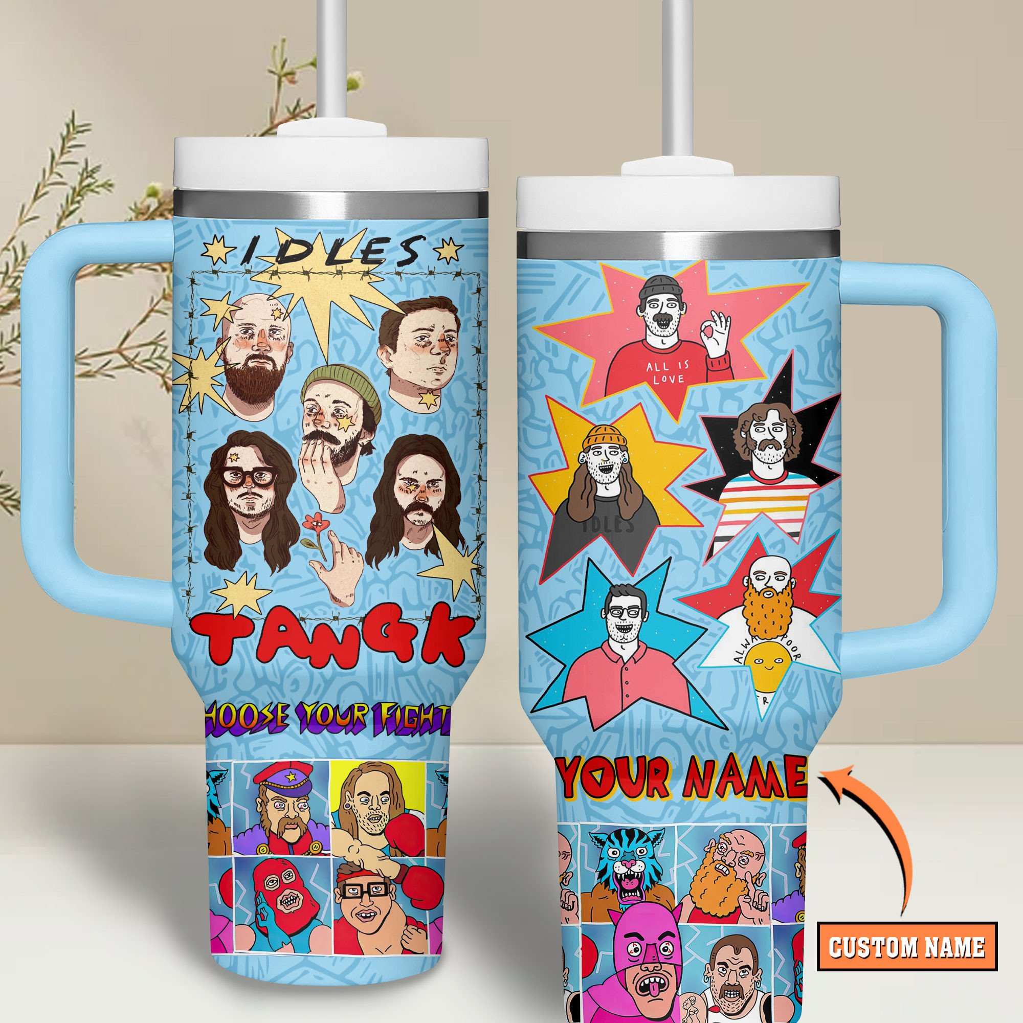 Idles Music Custom Stanley Cup 40 oz 30 oz Tumbler With HandleTVC2301686