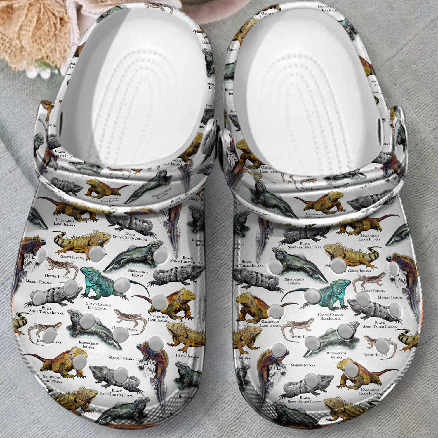 Iguanas Of The World Crocs Crocband Clogs Shoes Comfortable For Men Women and Kids