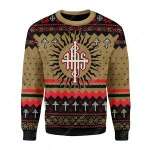 Ihs Ugly Christmas Sweater Adult 3D Funny Matching for family
