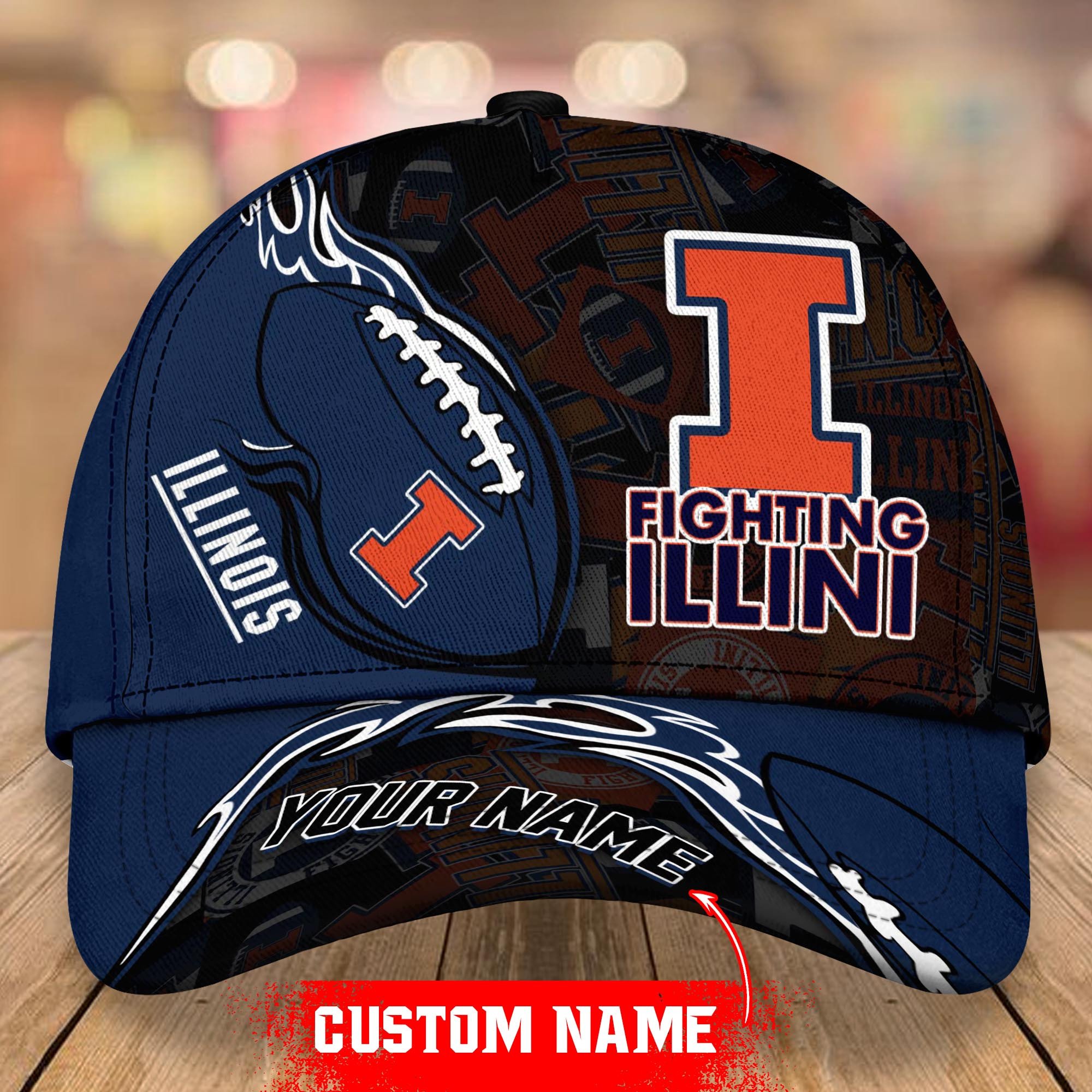 Illinois Fighting Illini Classic Cap Trucker Hats Custom Hats Gifts For Men & Women