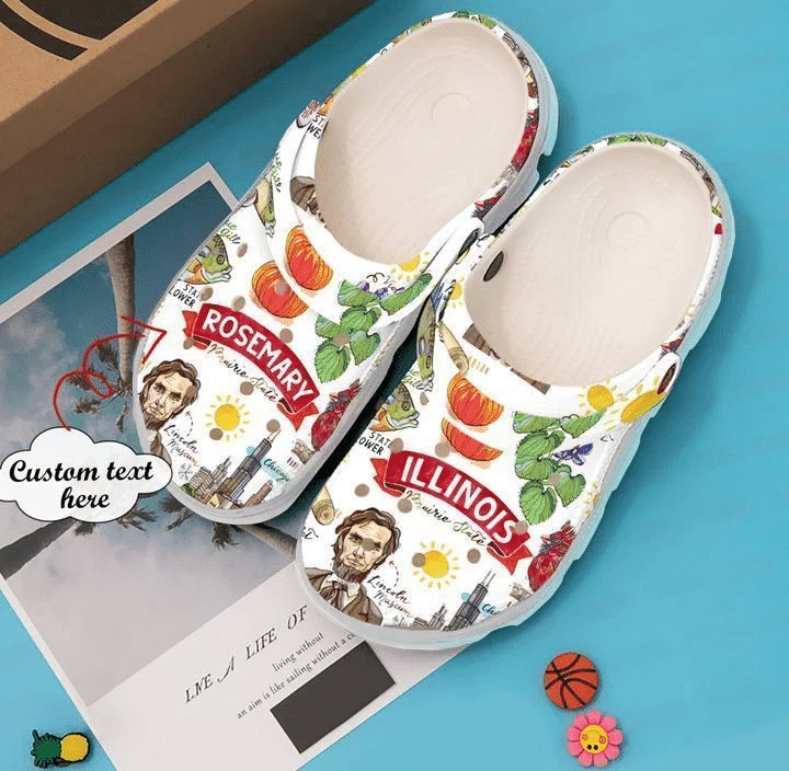 Illinois Personalized State Proud Classic Clogs Shoes