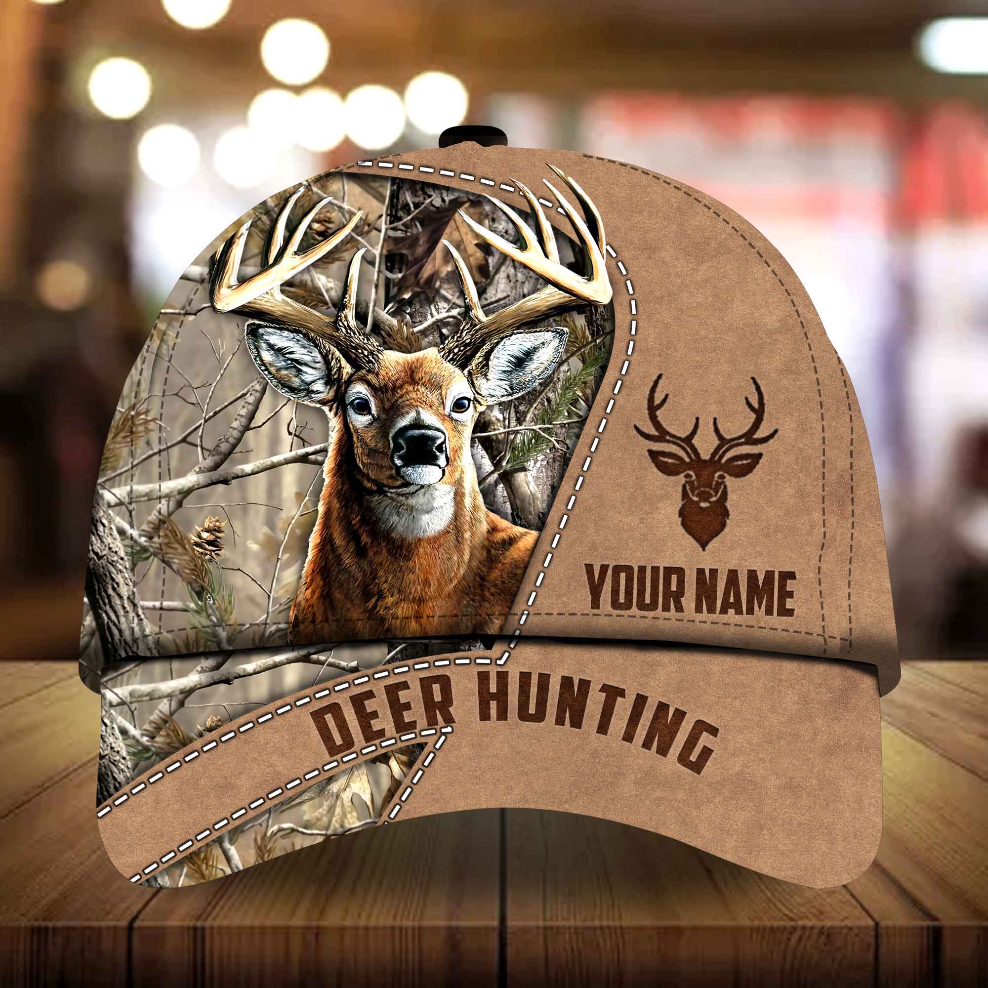 Illithor Elaharice Hunting Hats 3D Multicolored Camo Personalized Trucker Hats Custom Hats Gifts For Men & Women