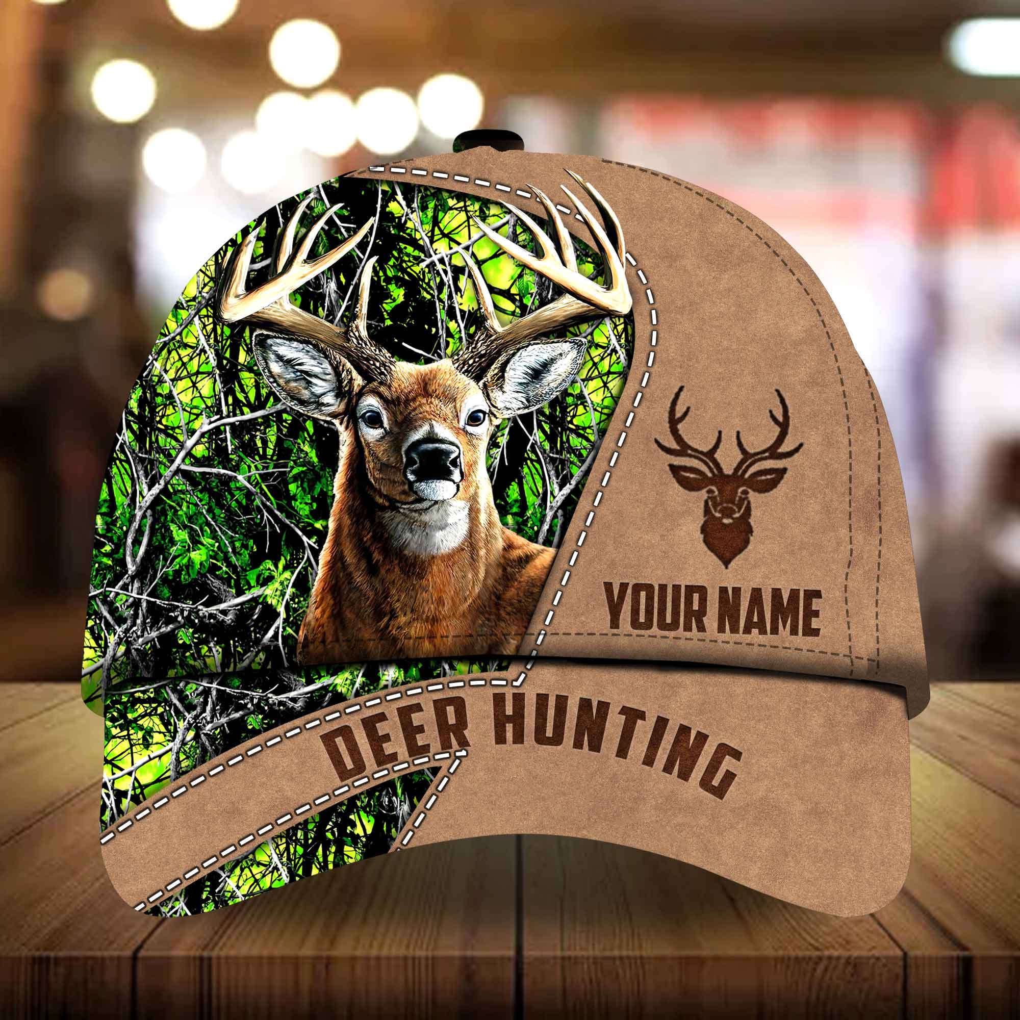 Illithor Elaharice Hunting Hats 3D Multicolored Camo Personalized Trucker Hats Custom Hats Gifts For Men & Women
