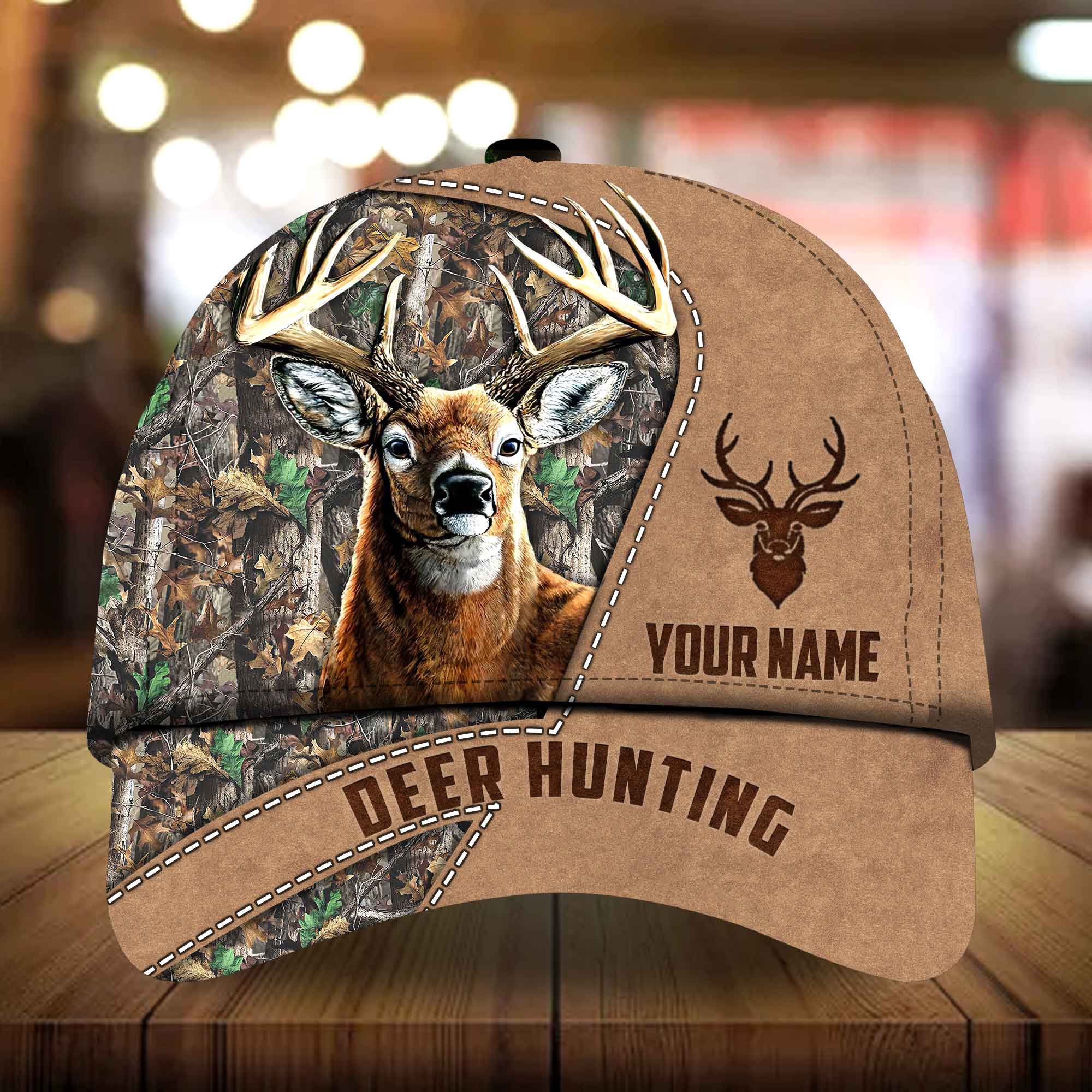 Illithor Elaharice Hunting Hats 3D Multicolored Camo Personalized Trucker Hats Custom Hats Gifts For Men & Women