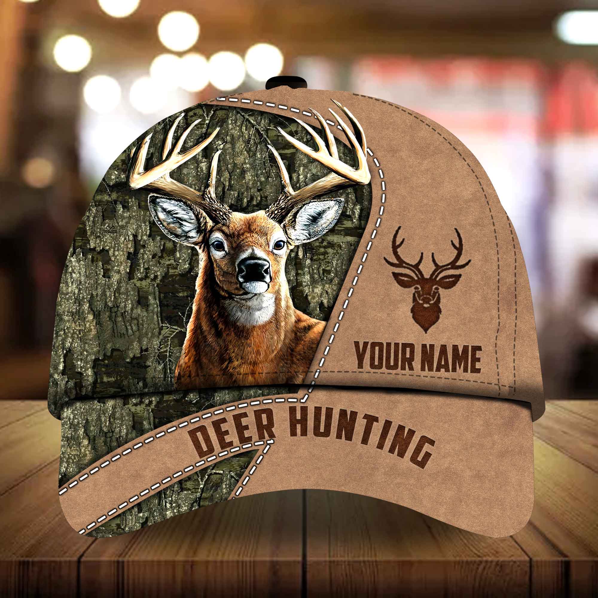Illithor Elaharice Hunting Hats 3D Multicolored Camo Personalized Trucker Hats Custom Hats Gifts For Men & Women