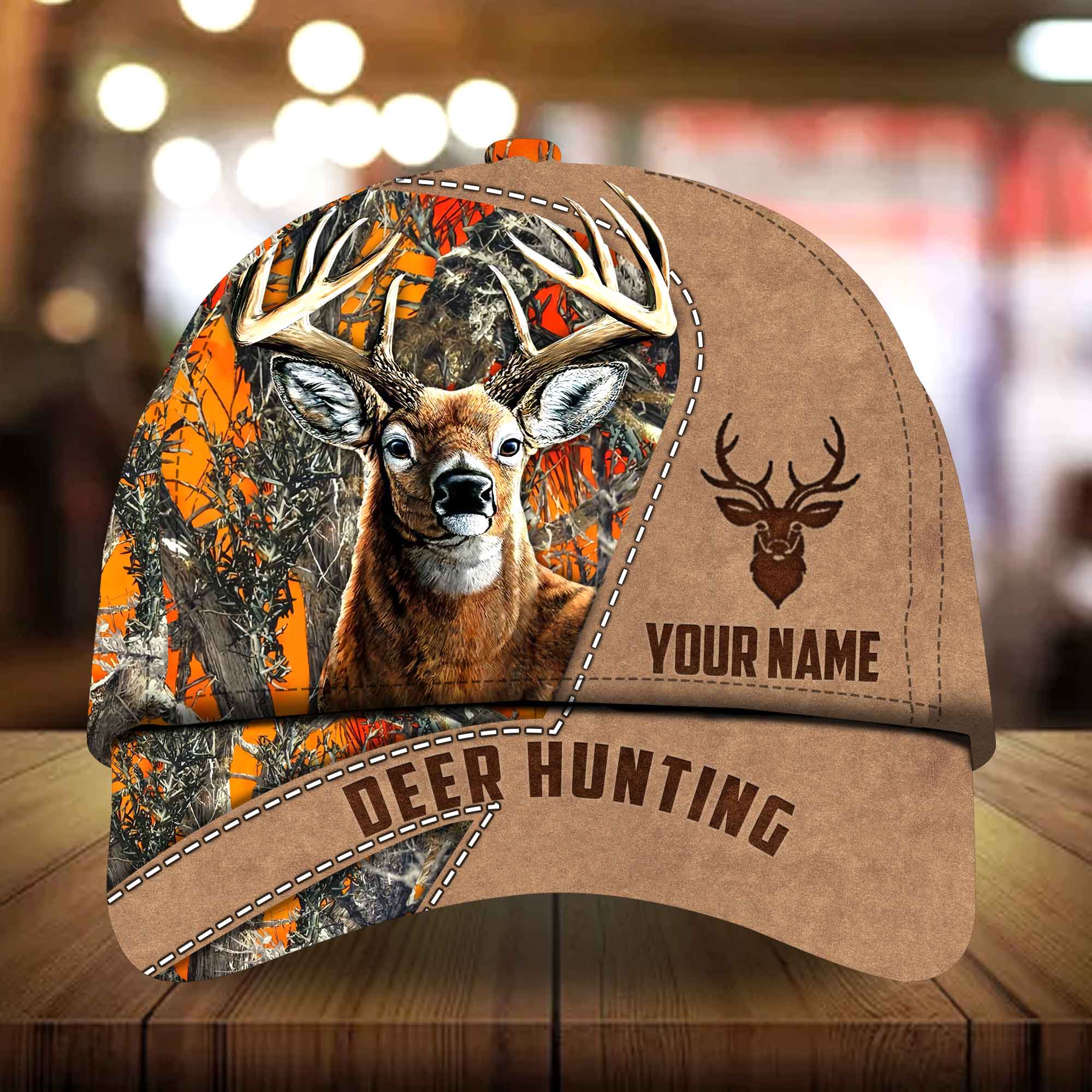 Illithor Elaharice Hunting Hats 3D Multicolored Camo Personalized Trucker Hats Custom Hats Gifts For Men & Women