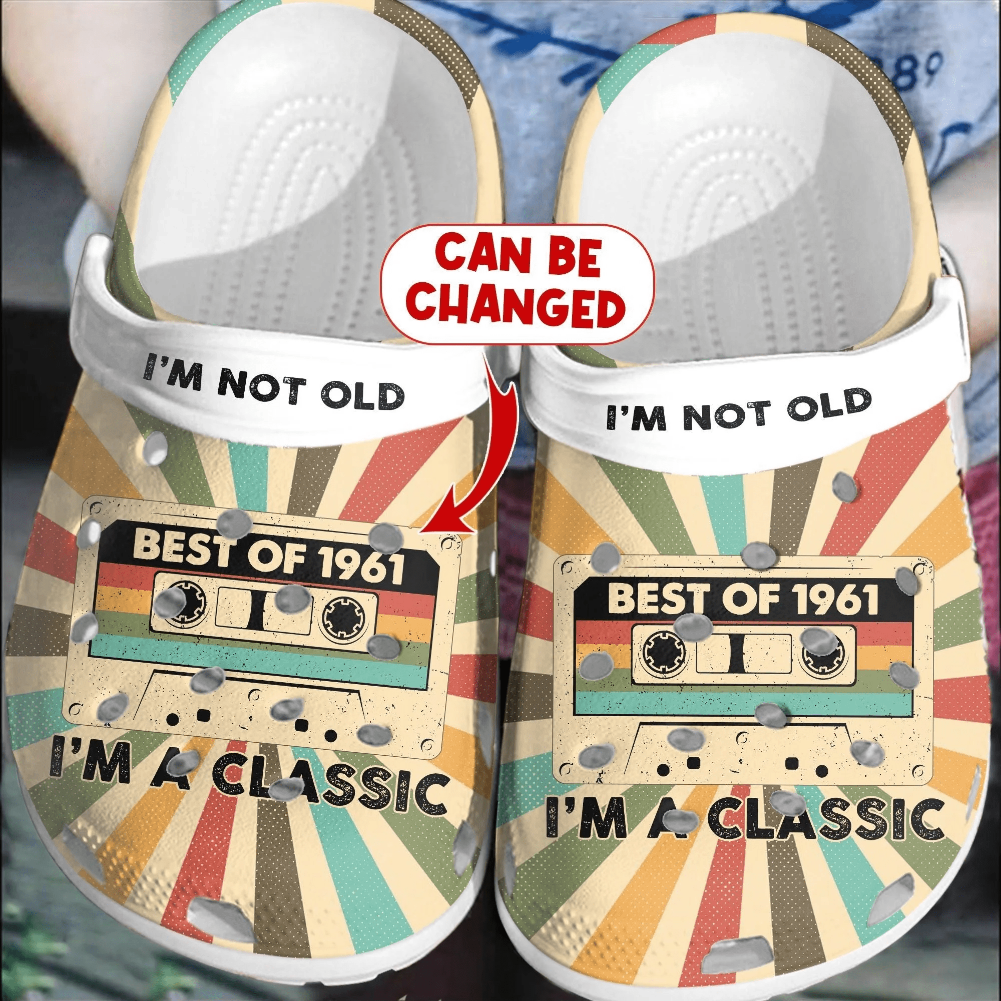 I'm a classic Vintage Crocs VIN-1 Crocs Crocband Clogs Shoes For Men Women