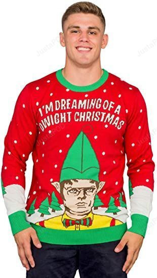 Im Dreaming Of A Dwight Christmas Adult Ugly Christmas Sweater Adult 3D Funny Matching for family
