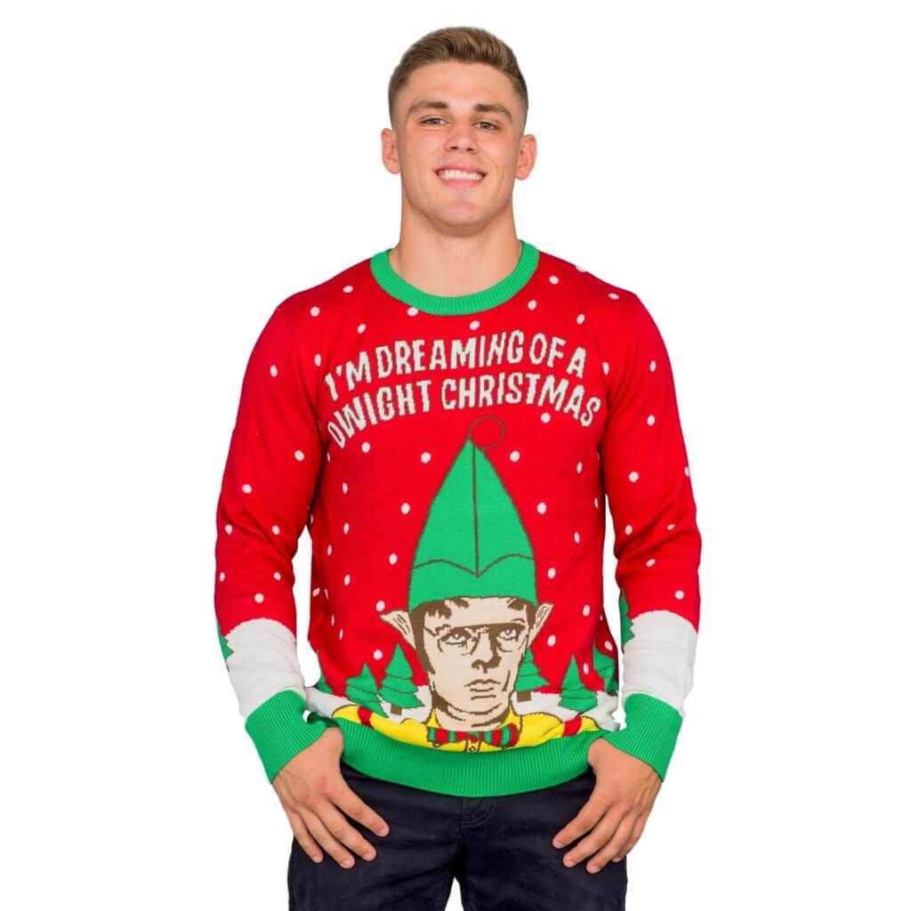 I'M Dreaming Of A Dwight Christmas Ugly Christmas Sweater Adult 3D Funny Matching for family