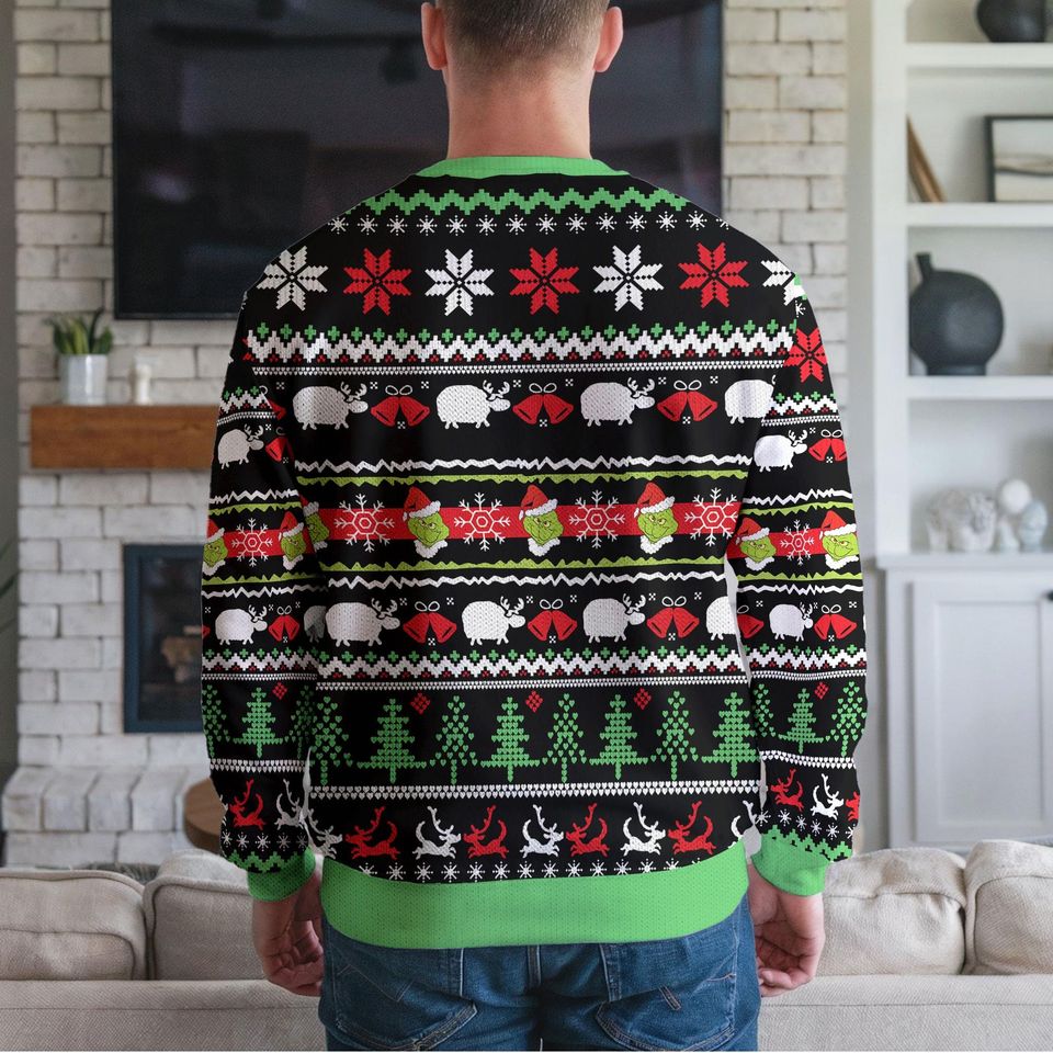 I'm not Going funny character Ugly Christmas Sweater, Xmas Lover Ugly Sweatshirt - Image 3