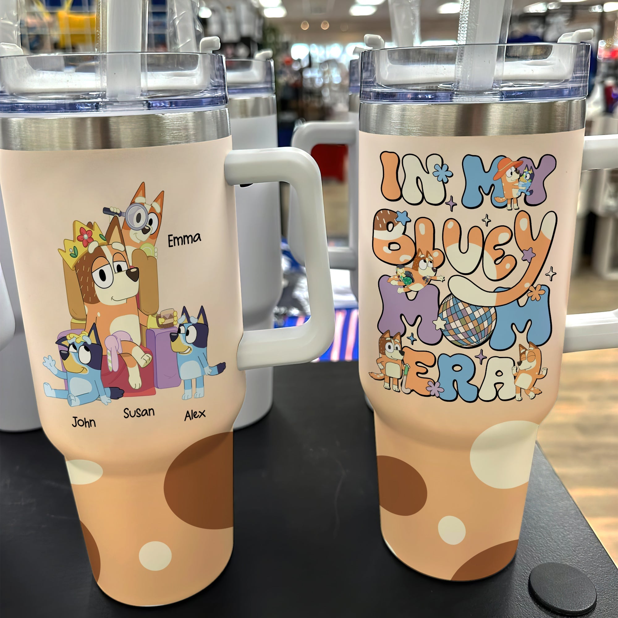 In My Mom Era Bluey Cartoon Custom Stanley Cup 40 oz 30 oz Tumbler With HandleTVC2301764