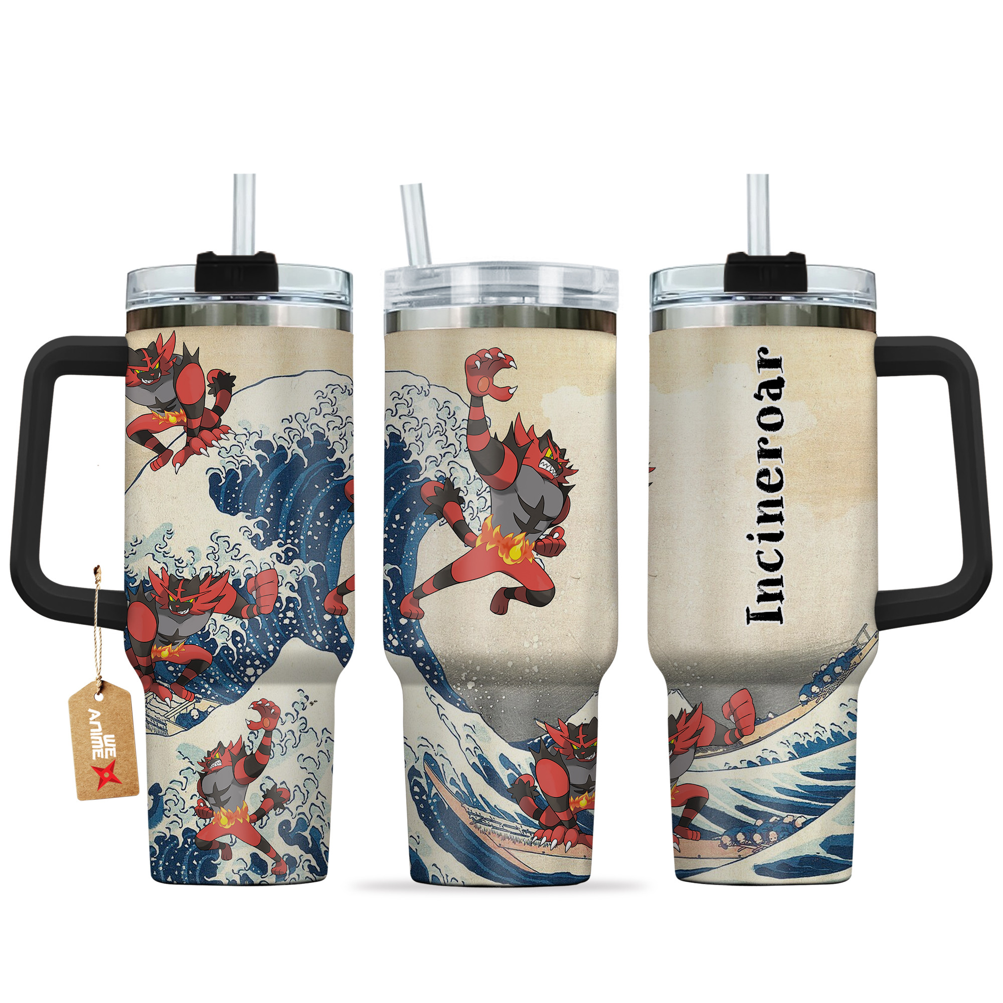 Incineroar Pokemon Anime Custom Stanley Cup 40 oz 30 oz Tumbler With HandleTVC2301138
