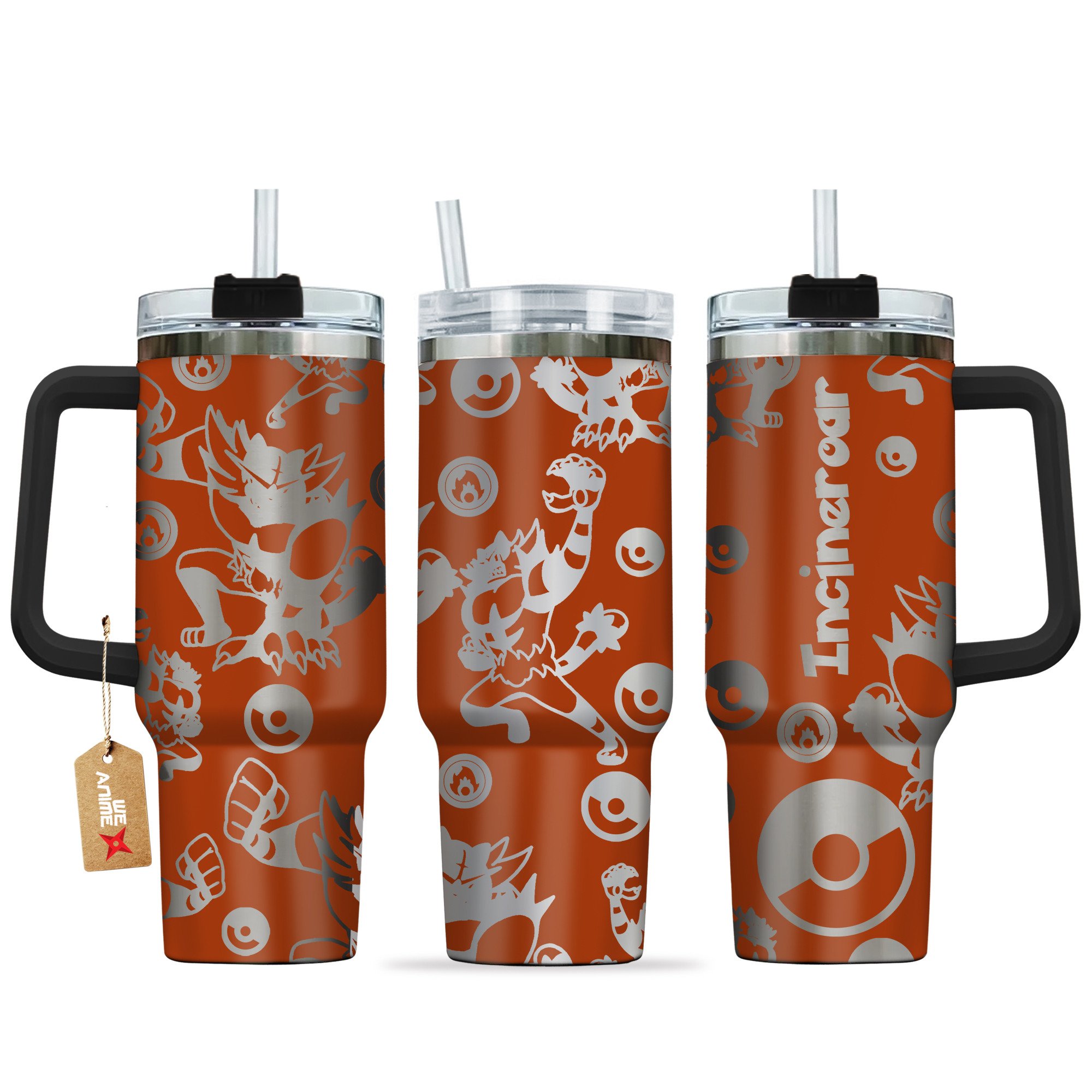 Incineroar Pokemon Anime Custom Stanley Cup 40 oz 30 oz Tumbler With HandleTVC2301145