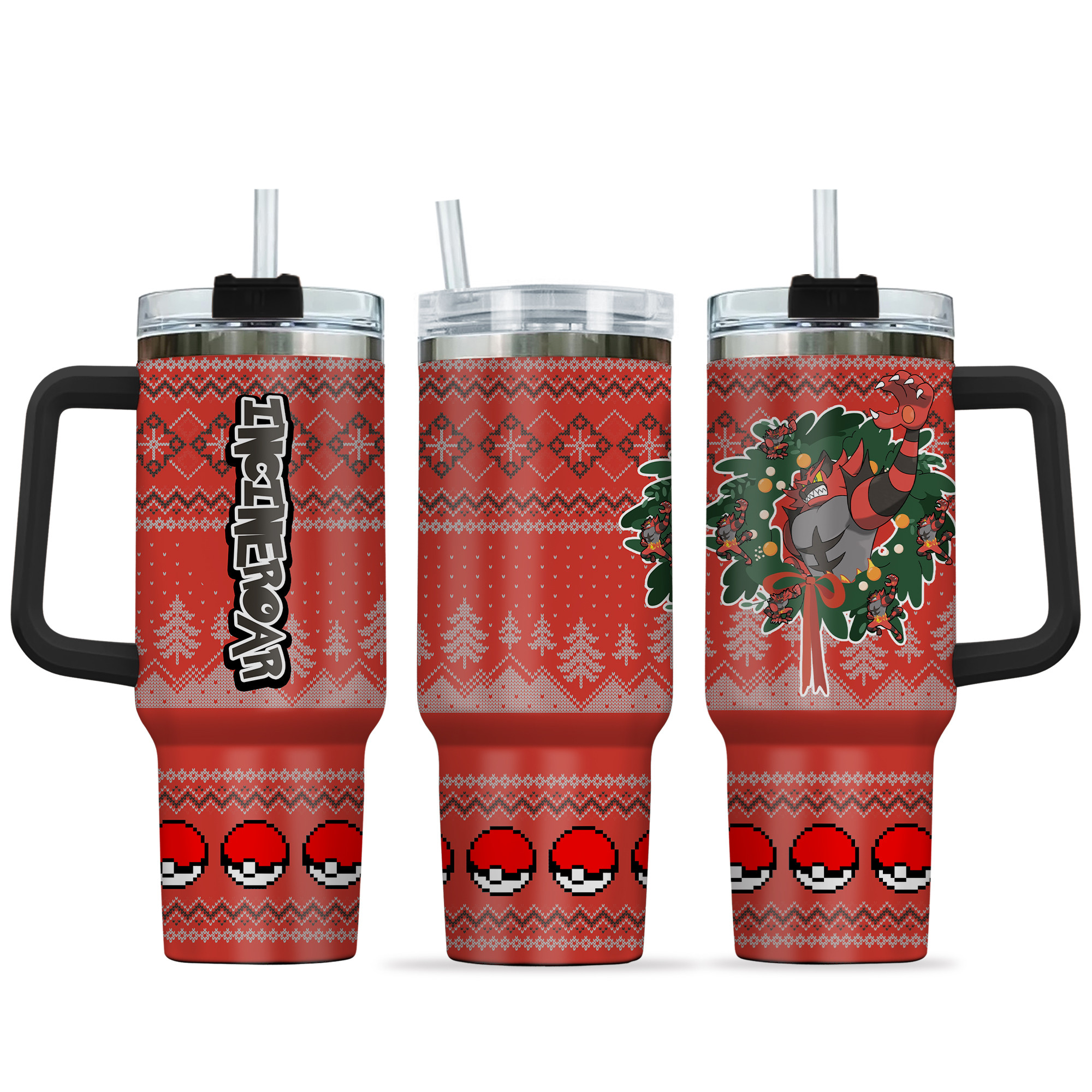 Incineroar Pokemon Anime Custom Stanley Cup 40 oz 30 oz Tumbler With HandleTVC2301155