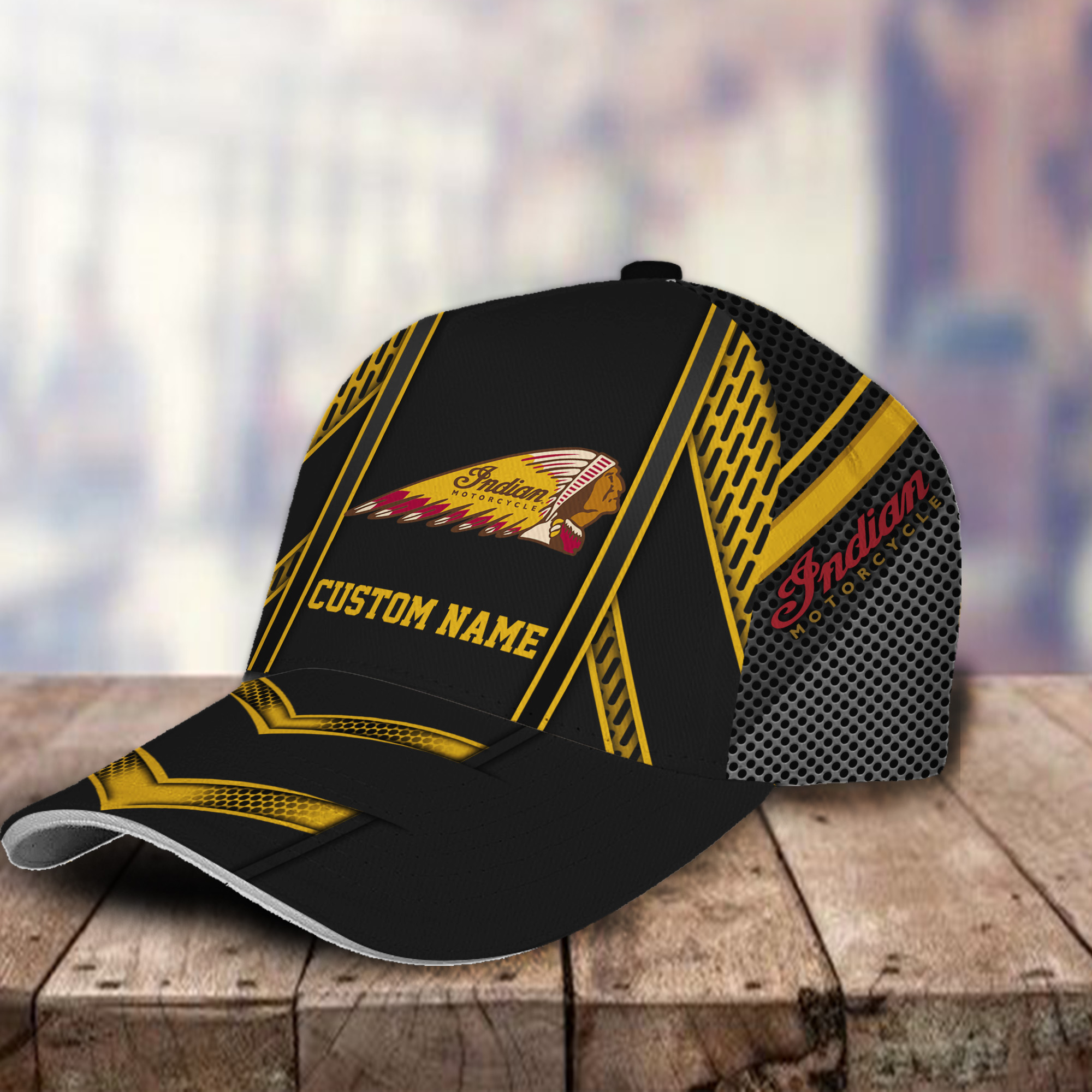 Indian 3D Classic Cap Hat Personalized Name For Men Women Trucker Hats Custom Hats Gifts For Men & Women