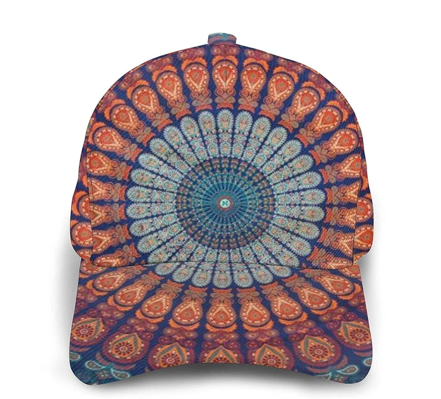 Indian Hippie Tie Dye Bohemian Mandala Fashion Unisex 3D Printed Baseball Cap Trucker Hats Trucker Hats Custom Hats Gifts For Men & Women