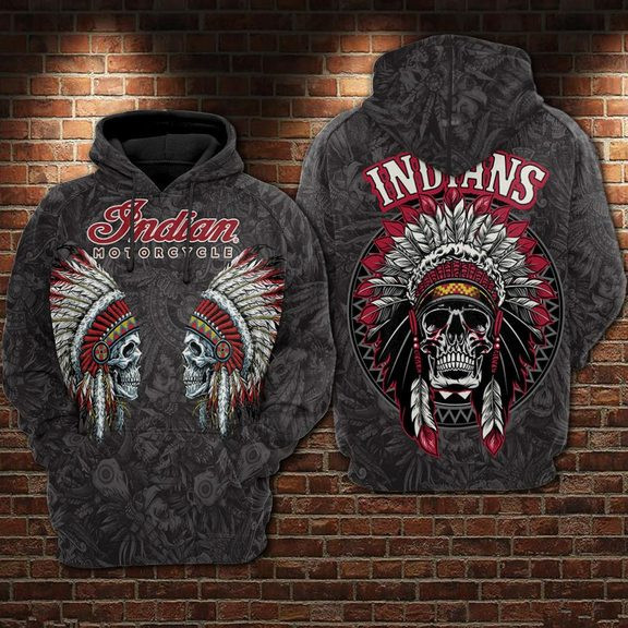 Indian Motorcycle 3D All Over Print Hoodie, Zip Hoodie