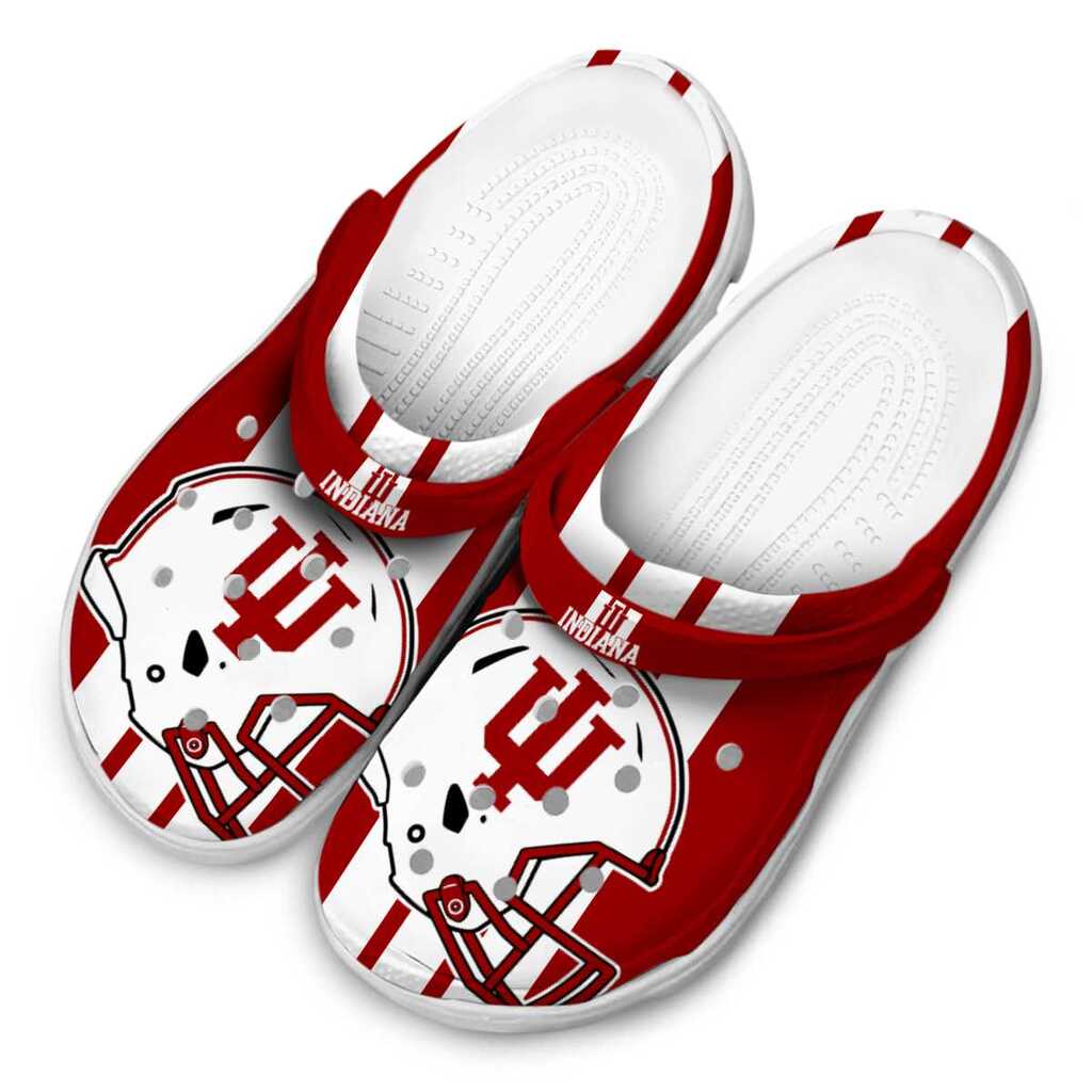 Indiana Hoosiers Helmet Stripes ClogTVC1801781 - Image 4