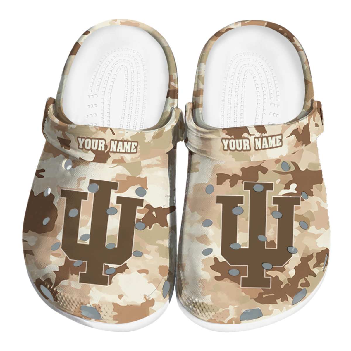 Indiana Hoosiers NCAA Sport Crocs Crocband Clogs Shoes Comfortable For Men Women and Kids