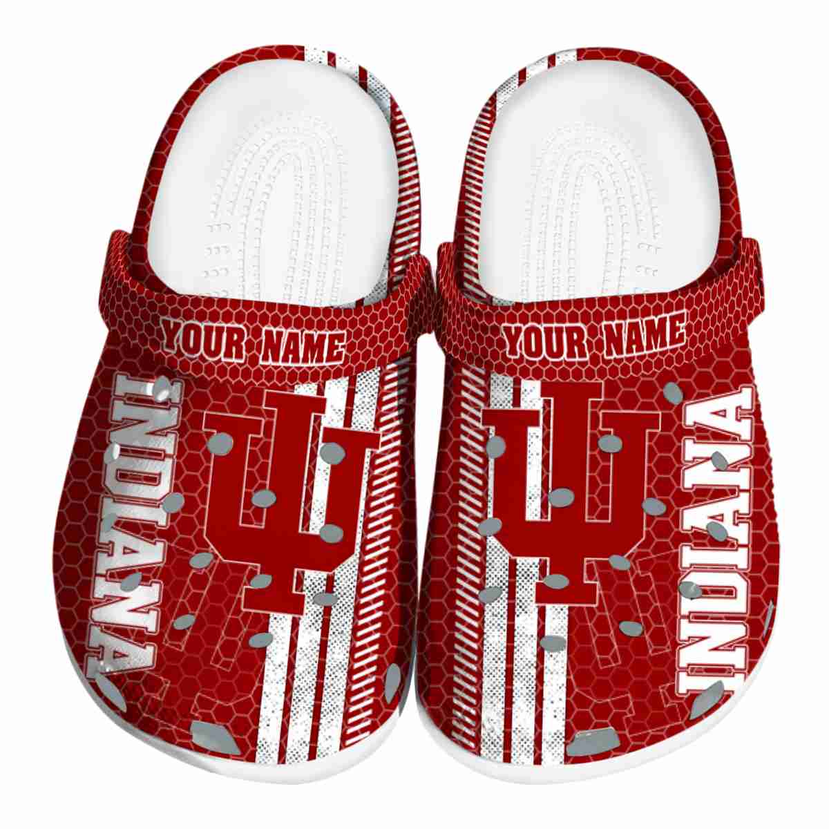 Indiana Hoosiers NCAA Sport Crocs Crocband Clogs Shoes Comfortable For Men Women and Kids