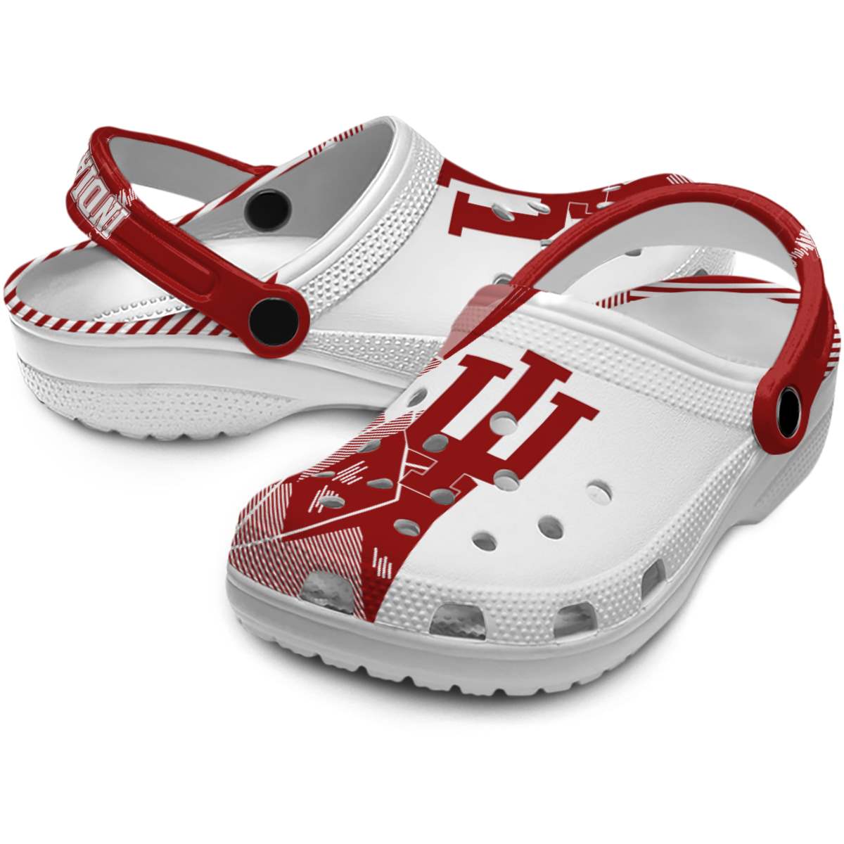 Indiana Hoosiers NCAA Sport Crocs Crocband Clogs Shoes Comfortable For Men Women and Kids - Image 3