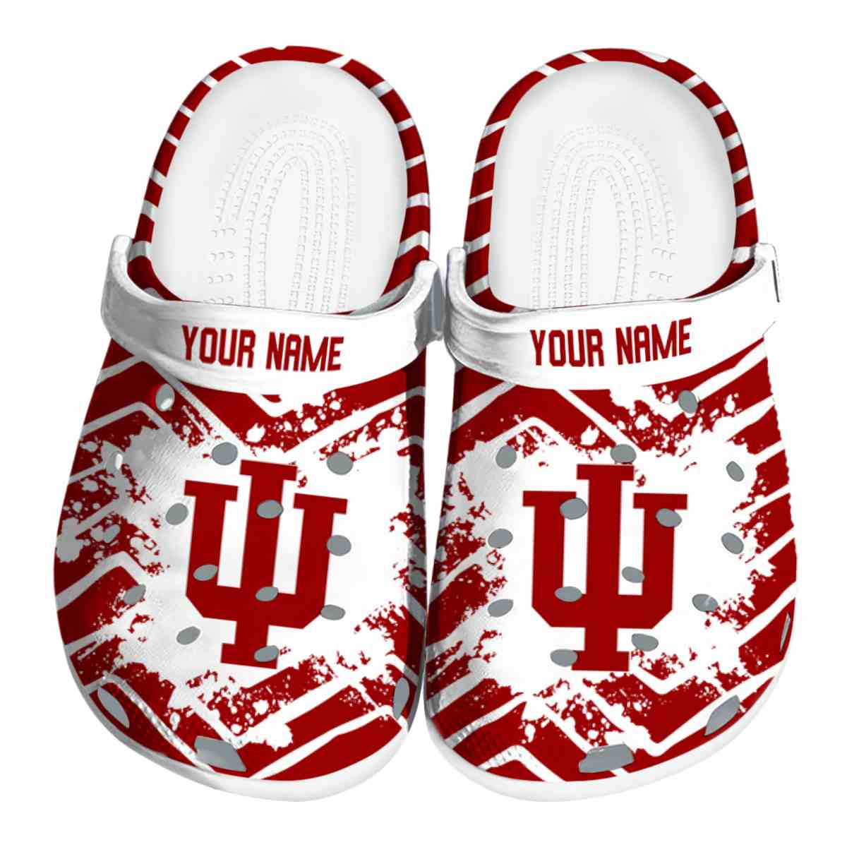 Indiana Hoosiers NCAA Sport Crocs Crocband Clogs Shoes Comfortable For Men Women and Kids