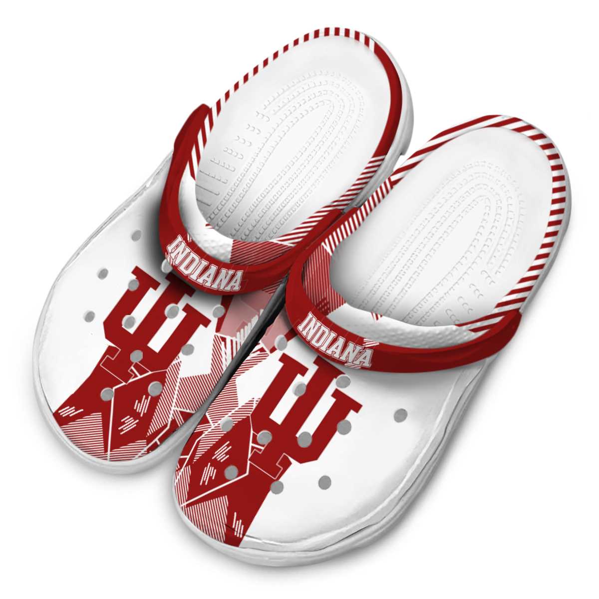 Indiana Hoosiers NCAA Sport Crocs Crocband Clogs Shoes Comfortable For Men Women and Kids - Image 4