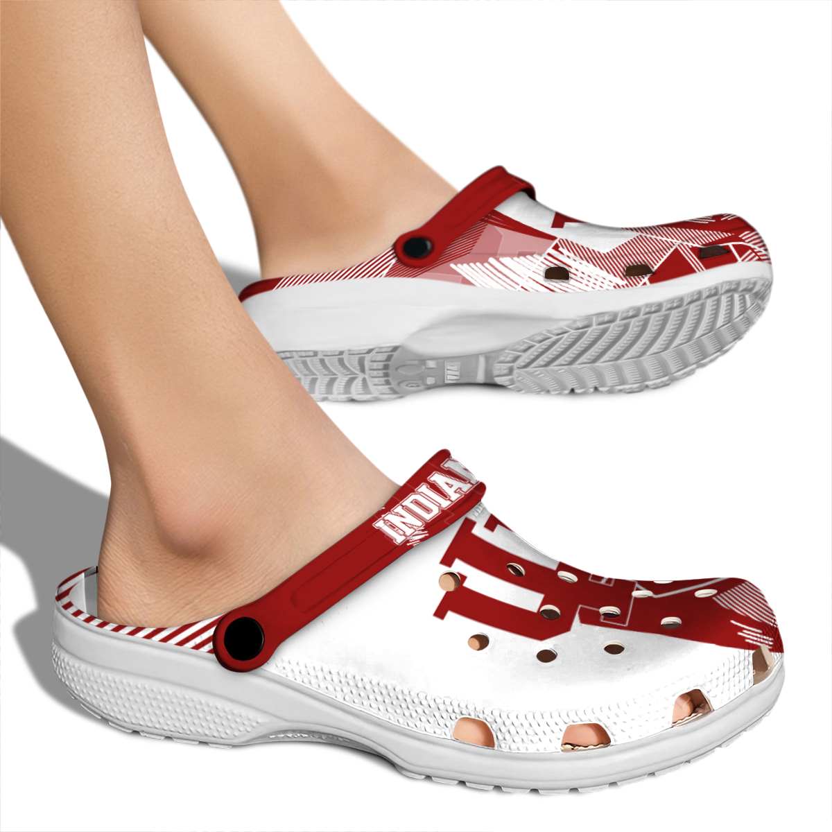 Indiana Hoosiers NCAA Sport Crocs Crocband Clogs Shoes Comfortable For Men Women and Kids - Image 2