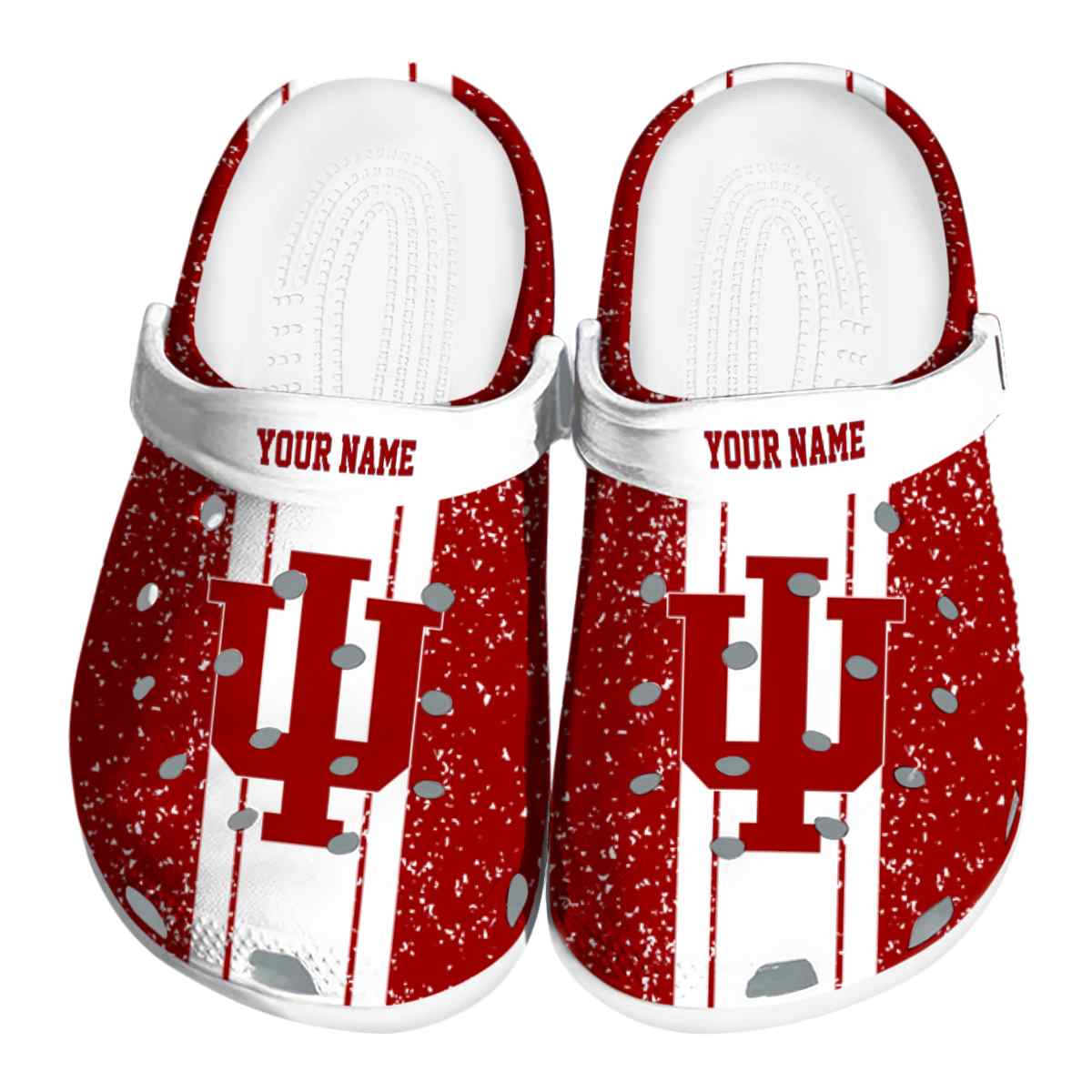 Indiana Hoosiers NCAA Sport Crocs Crocband Clogs Shoes Comfortable For Men Women and Kids