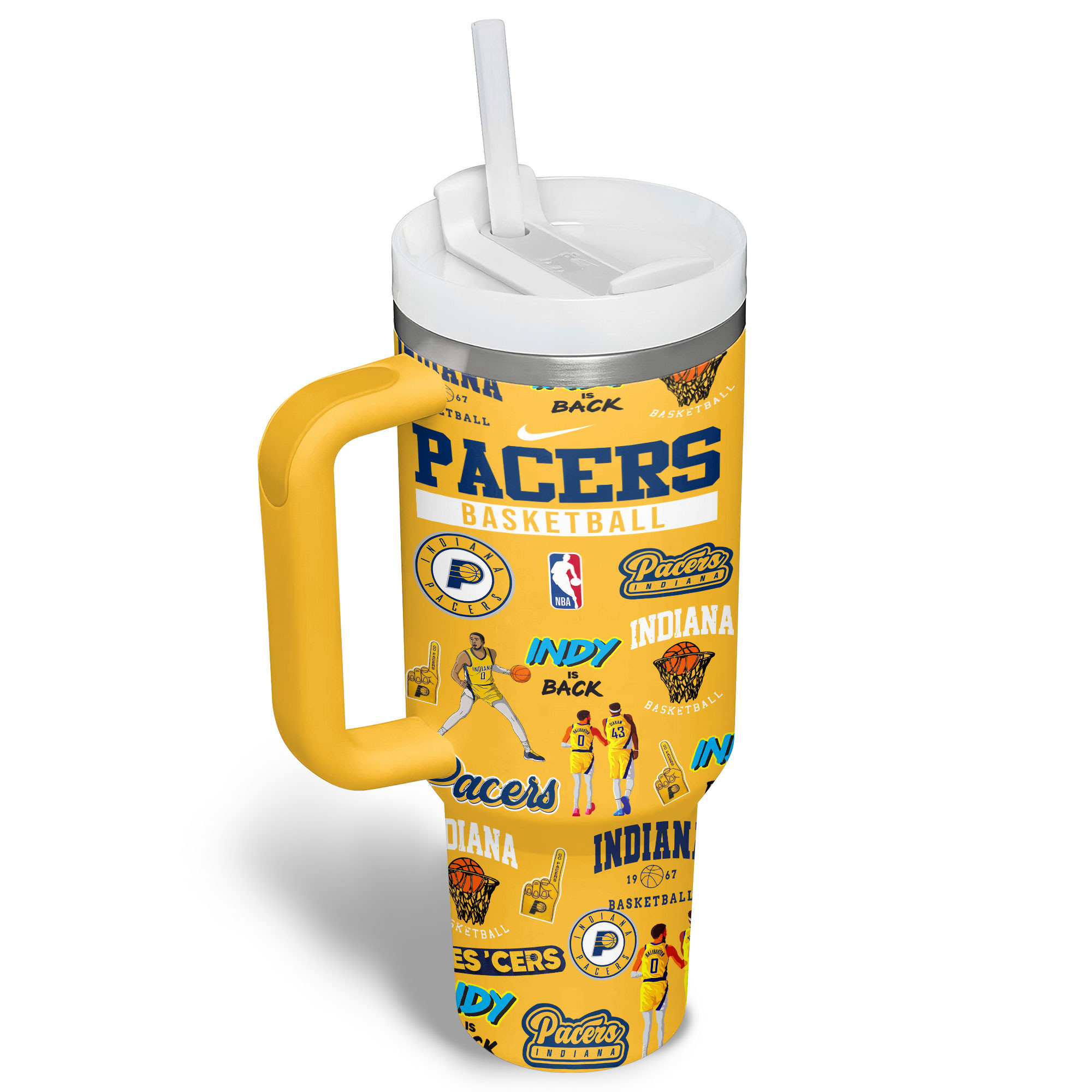 Indiana Pacers NBA Custom Stanley Cup 40 oz 30 oz Tumbler With HandleTVC2301179 - Image 3