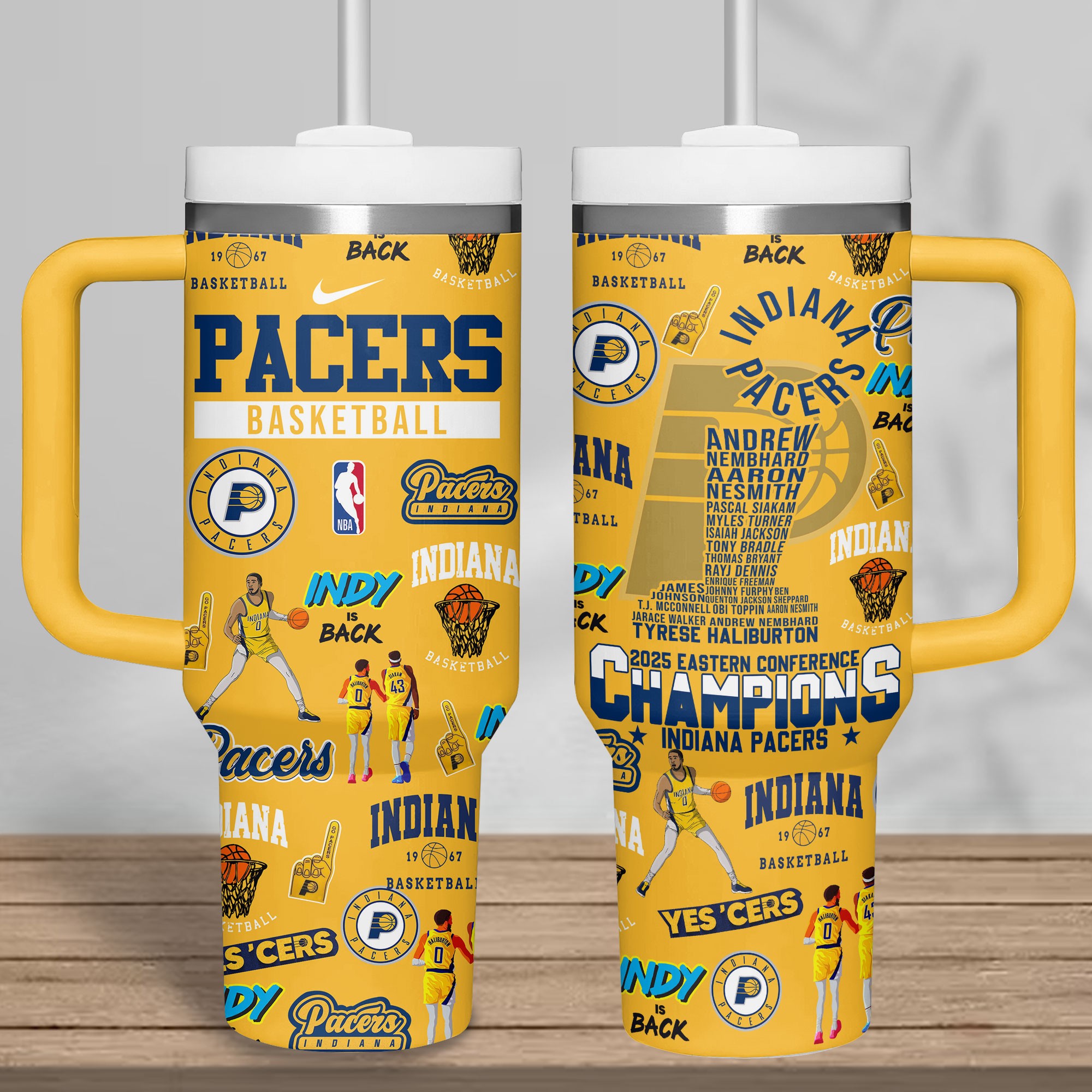 Indiana Pacers NBA Custom Stanley Cup 40 oz 30 oz Tumbler With HandleTVC2301179 - Image 4