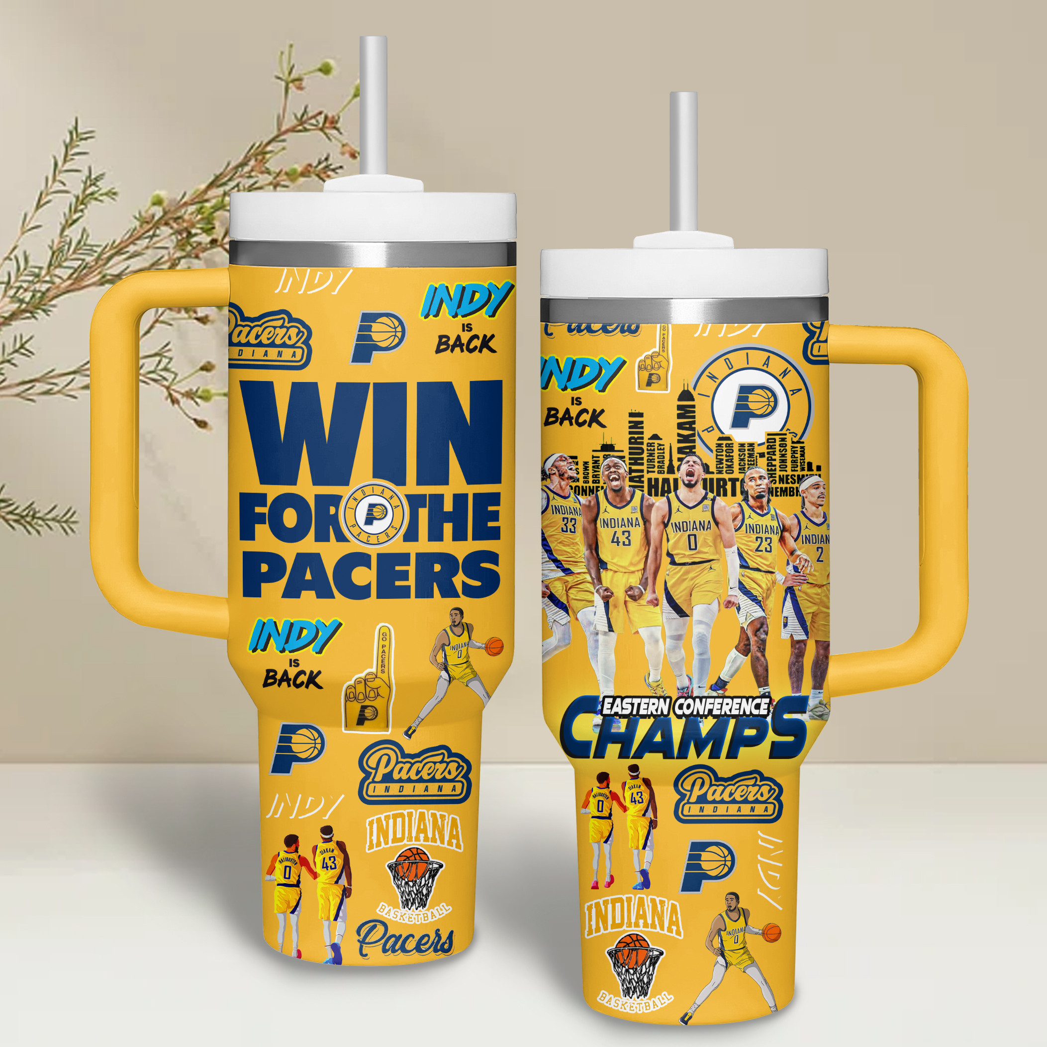 Indiana Pacers NBA Custom Stanley Cup 40 oz 30 oz Tumbler With HandleTVC2301179 - Image 3