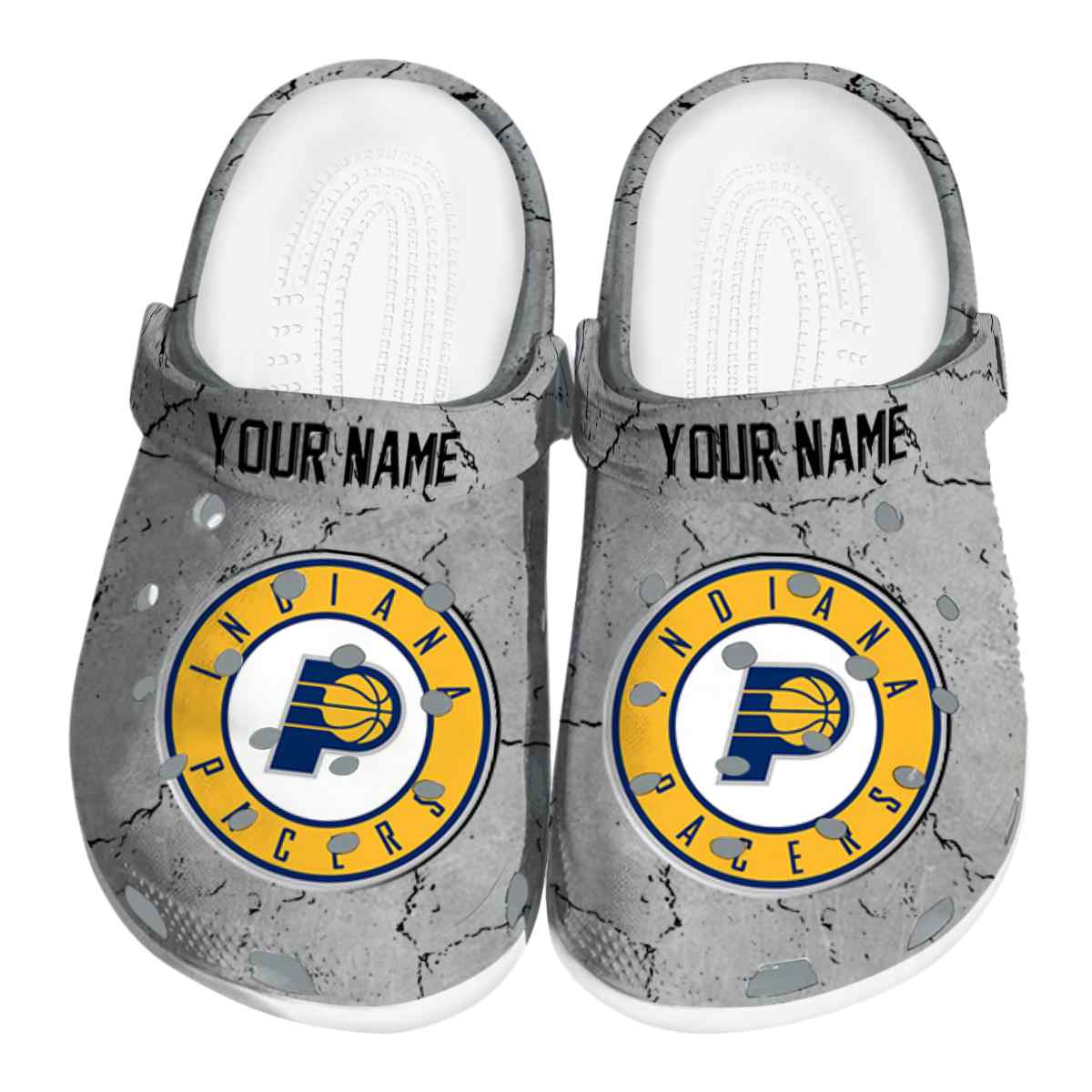 Indiana Pacers NBA Sport Crocs Crocband Clogs Shoes Comfortable For Men Women and Kids