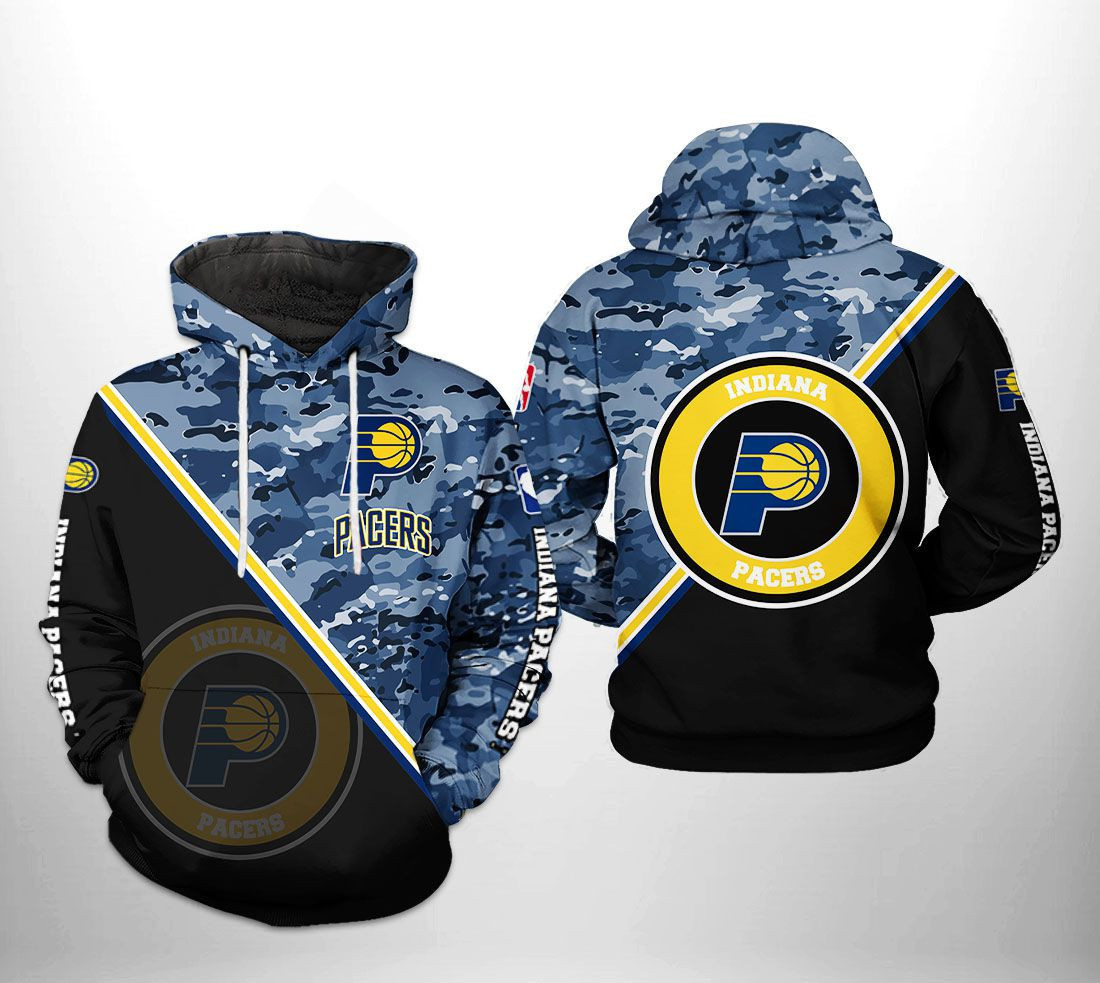 Indiana Pacers NBA US Camo Team 3D All Over Print Hoodie, Zip Hoodie