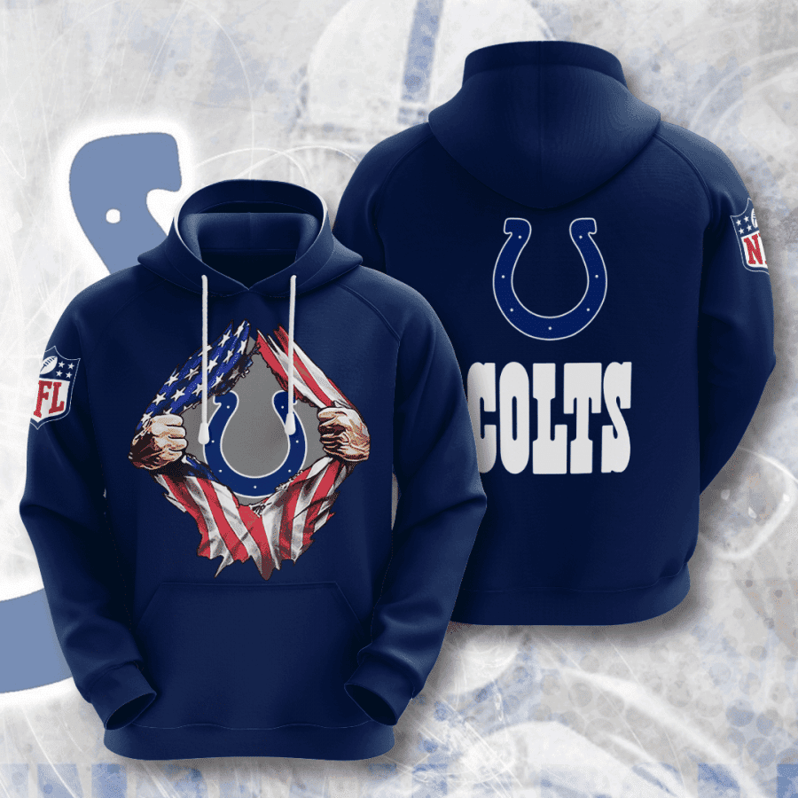 Indianapolis Colts 3D All Over Print Hoodie, Zip Hoodie