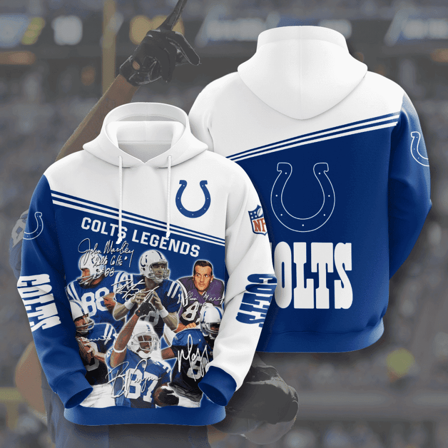 Indianapolis Colts 3D All Over Print Hoodie, Zip Hoodie