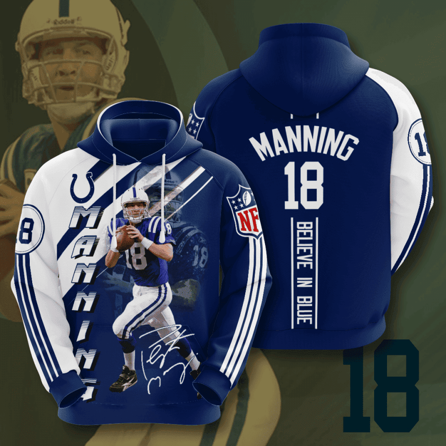 Indianapolis Colts 3D All Over Print Hoodie, Zip Hoodie