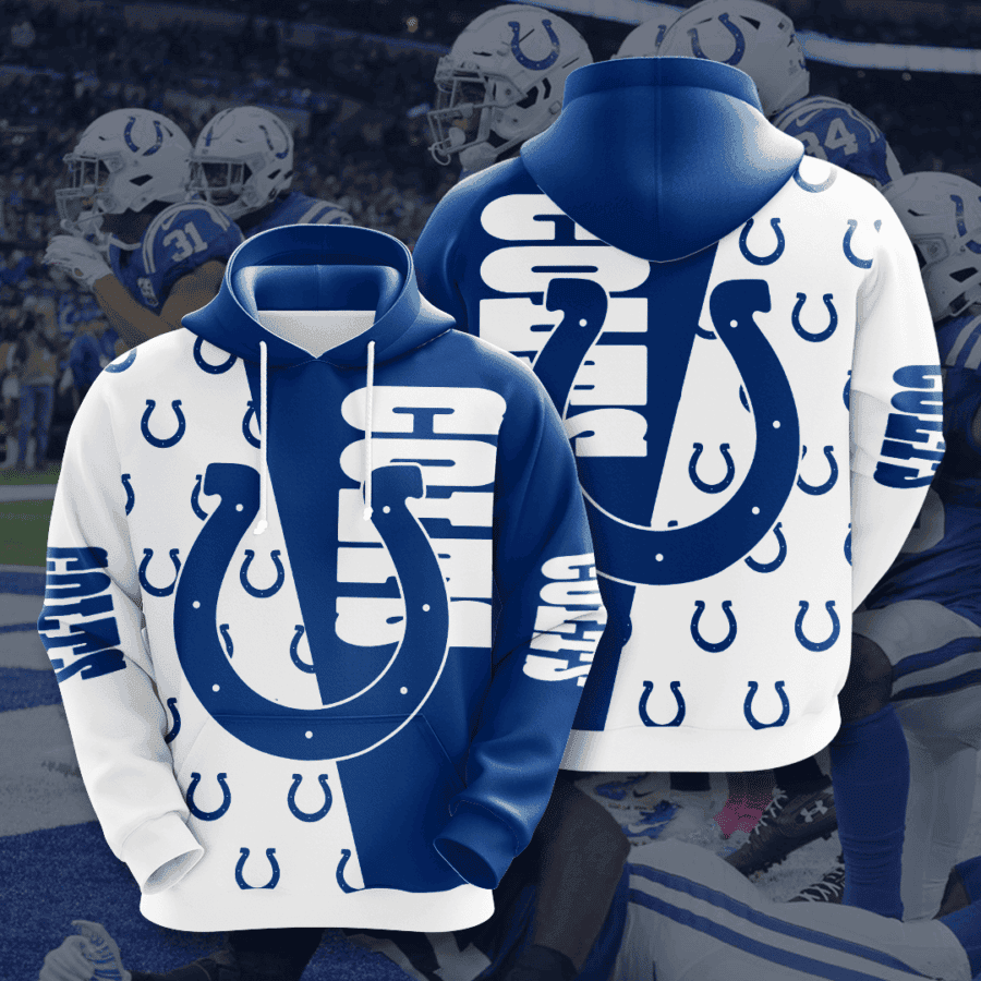 Indianapolis Colts 3D All Over Print Hoodie, Zip Hoodie