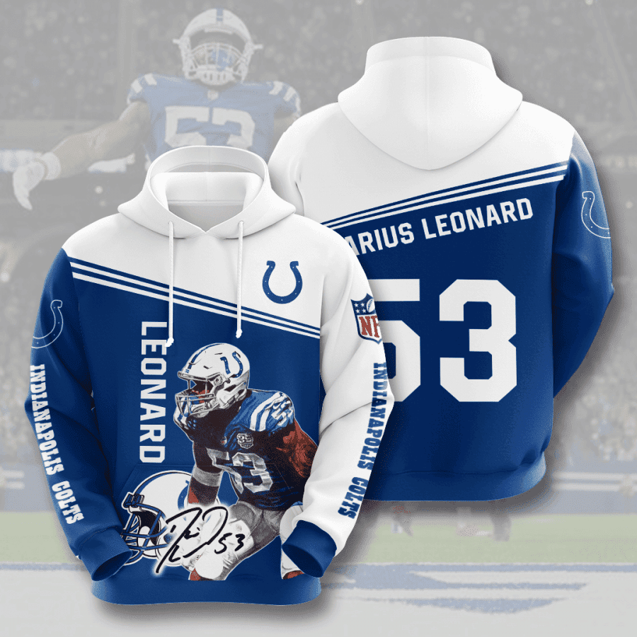 Indianapolis Colts 3D All Over Print Hoodie, Zip Hoodie
