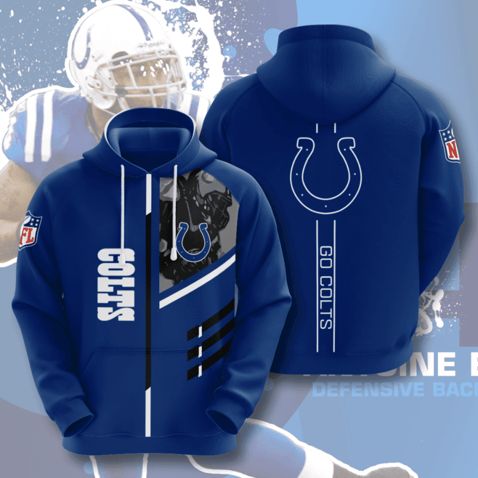 Indianapolis Colts American Football 3D All Over Print Hoodie, Zip Hoodie