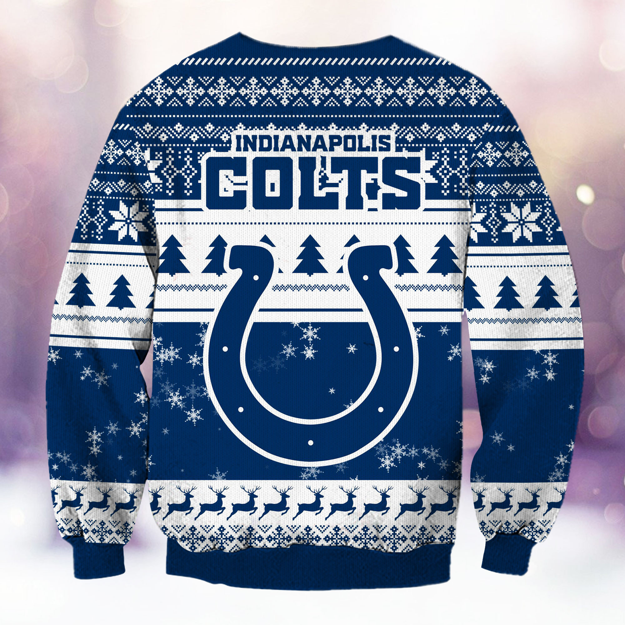 Indianapolis Colts Grinch Ugly Christmas Sweater Adult 3D Funny Matching for family - Image 3
